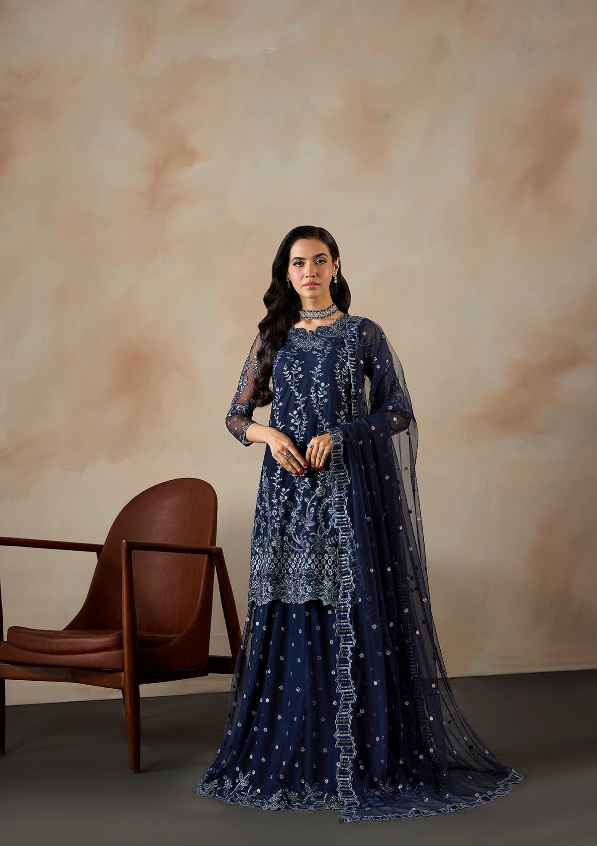 Embroidered Net BT6661-NBL-BT6688-NBL