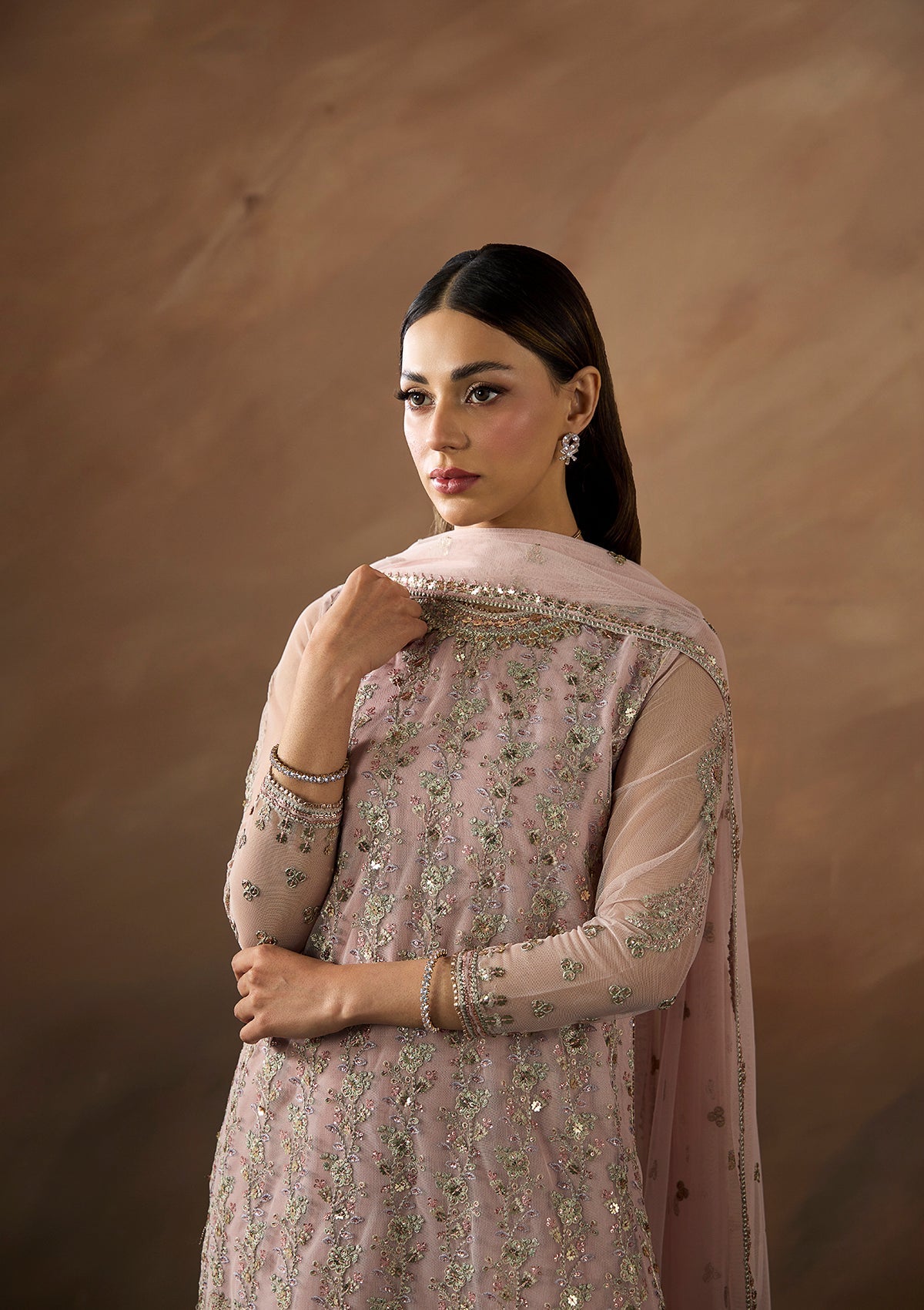 Embroidered Net BT6660-LPK-BT6688-LPK