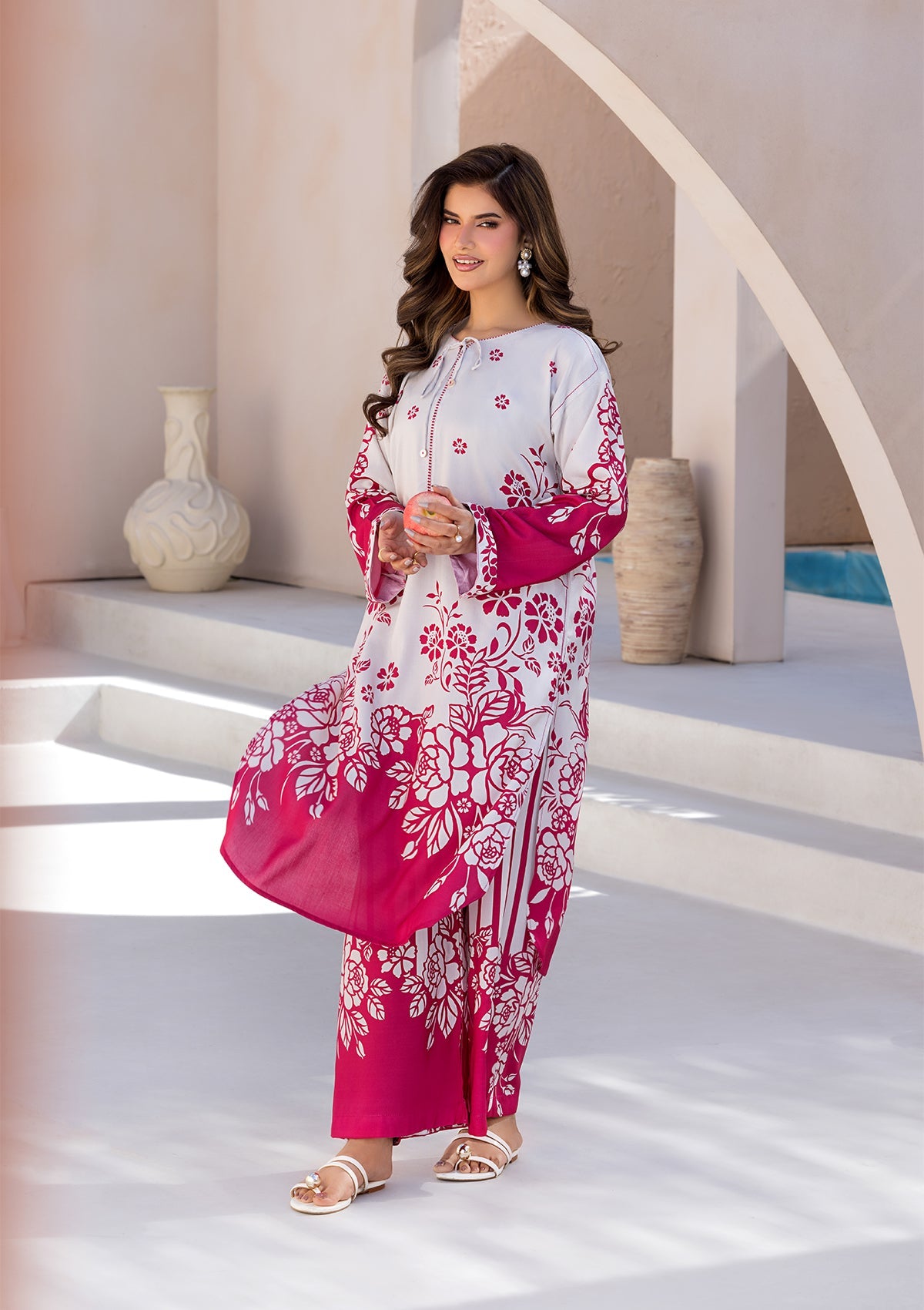 PRINTED VISCOSE LAWN BT006685-PSK