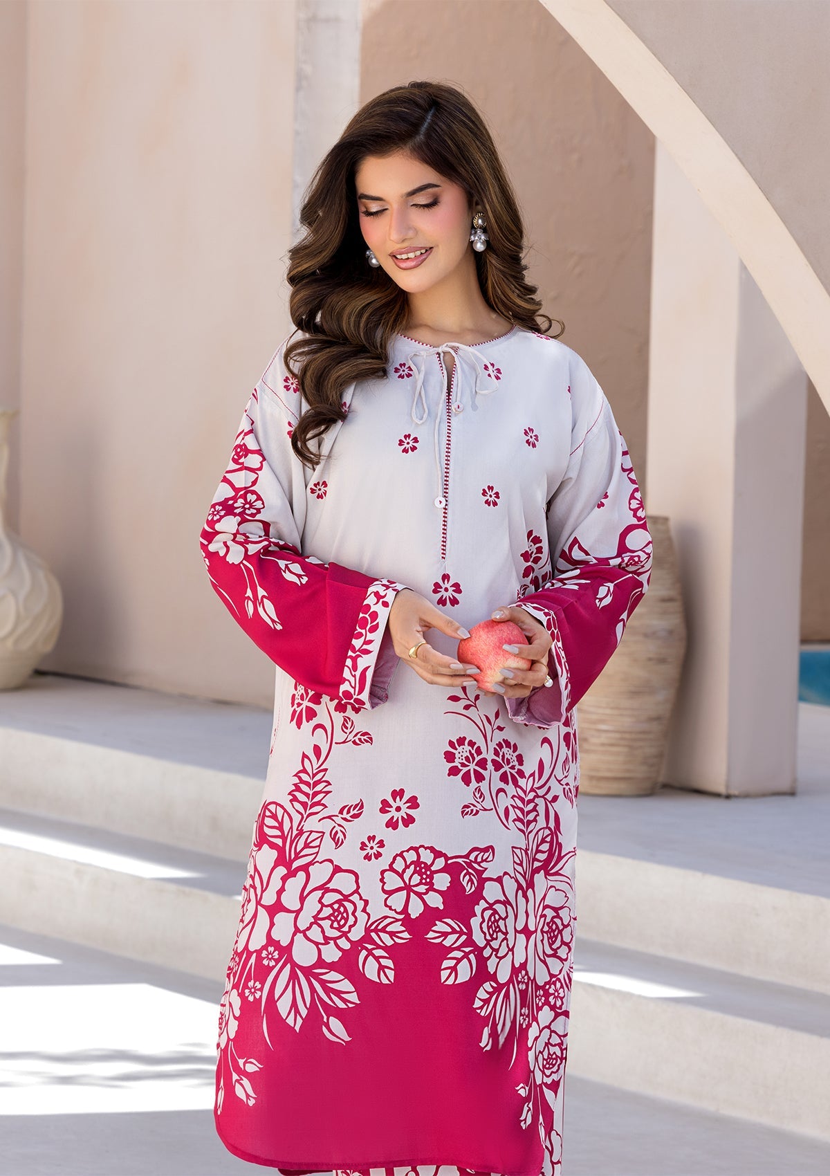 PRINTED VISCOSE LAWN BT006685-PSK
