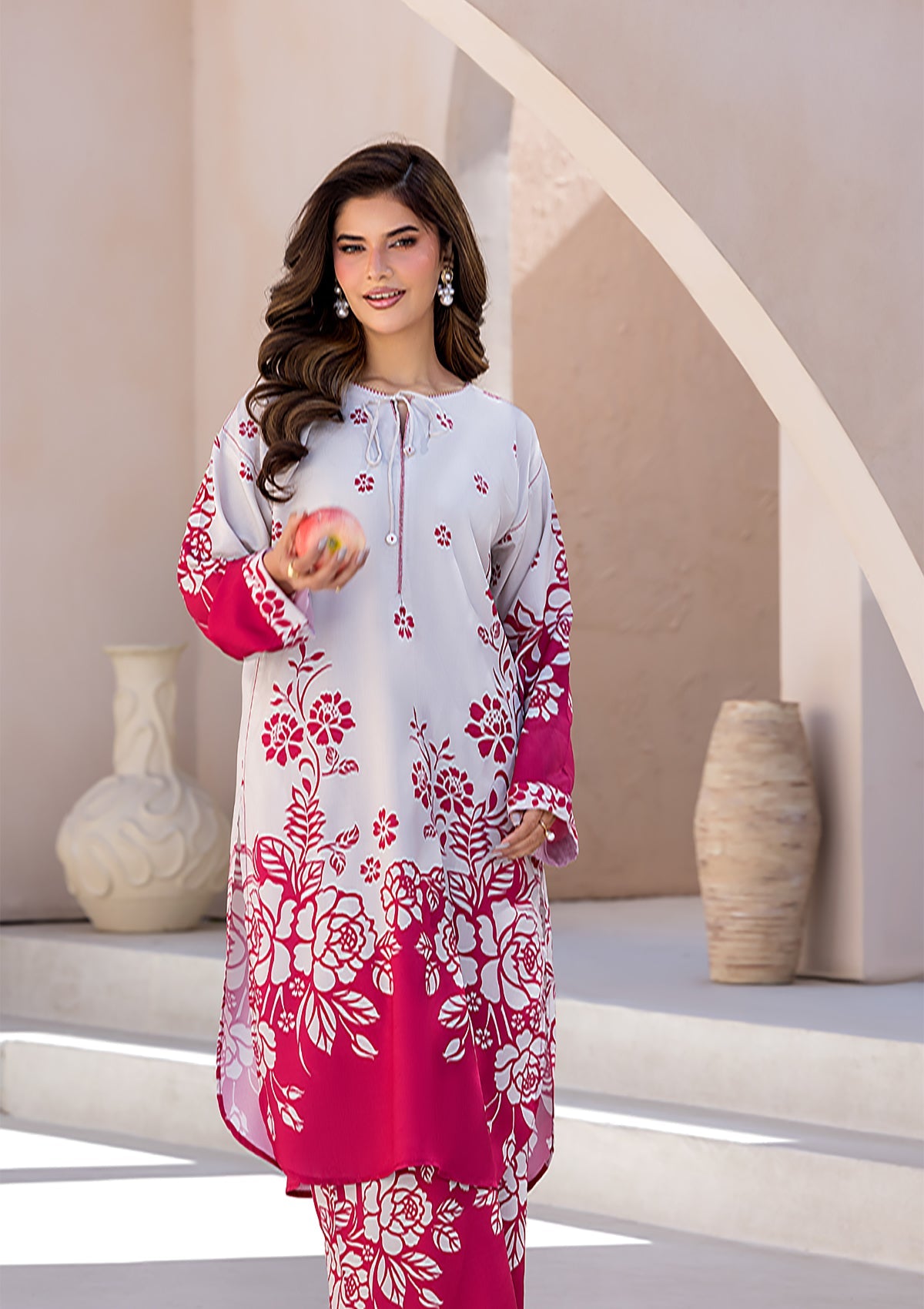 PRINTED VISCOSE LAWN BT006685-PSK