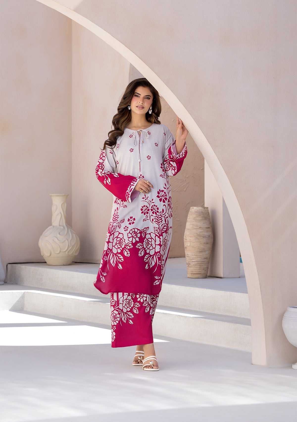 PRINTED VISCOSE LAWN BT006685-PSK