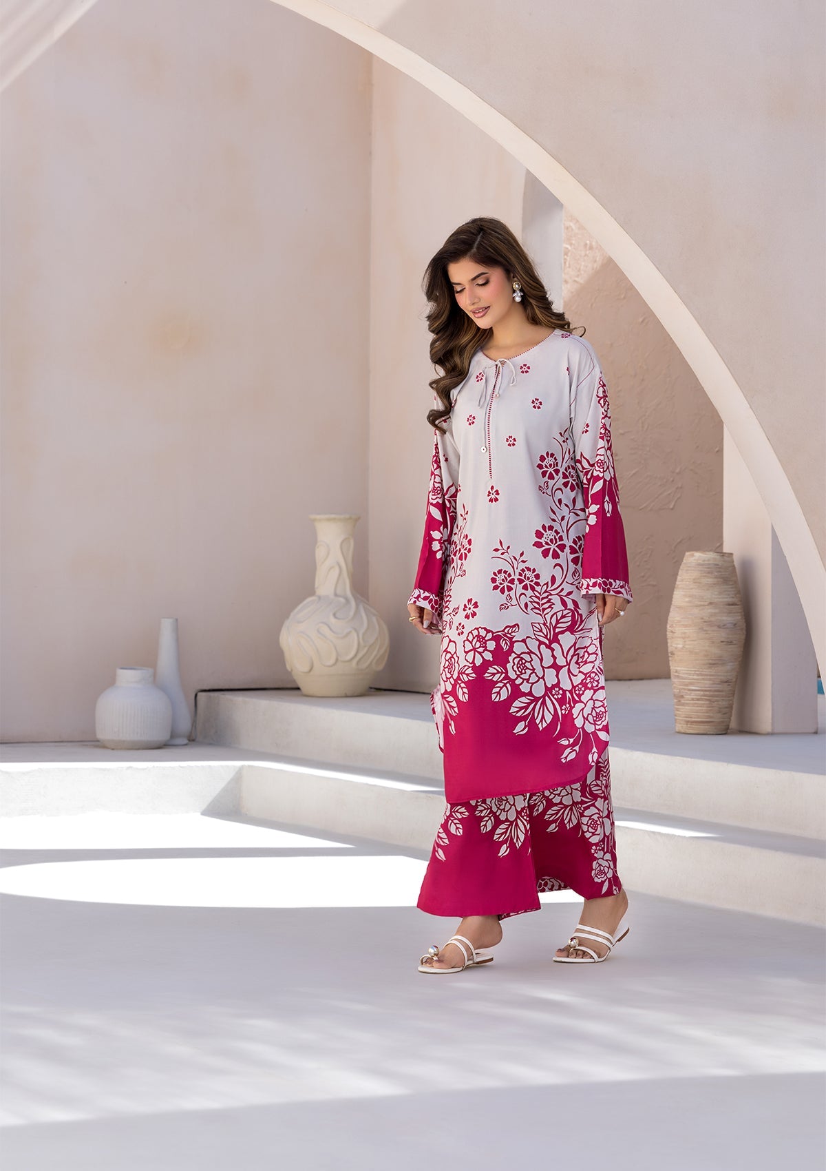 PRINTED VISCOSE LAWN BT006685-PSK