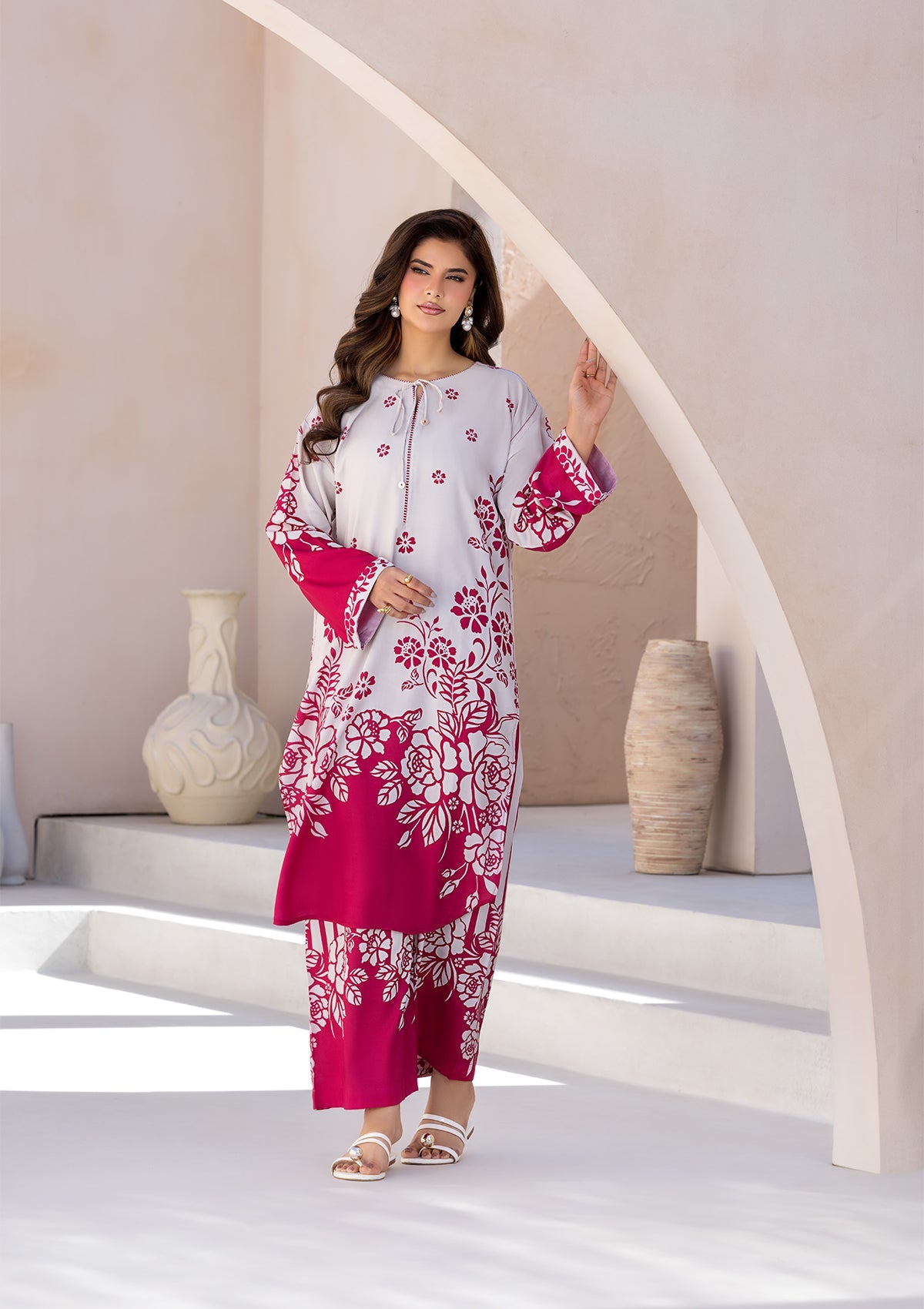 PRINTED VISCOSE LAWN BT006685-PSK