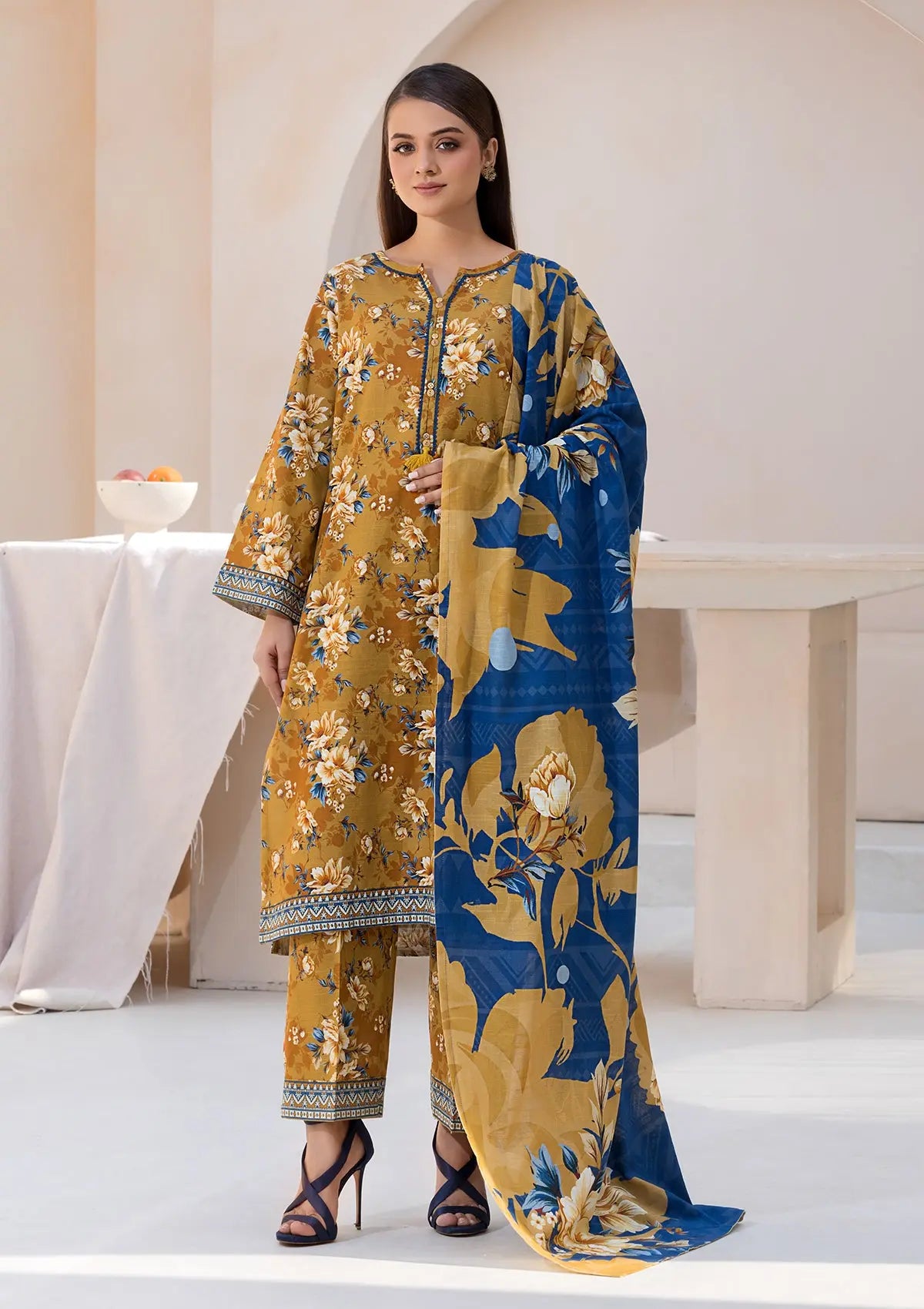 Printed Khaddar BT6553-MST Bin Tayyab