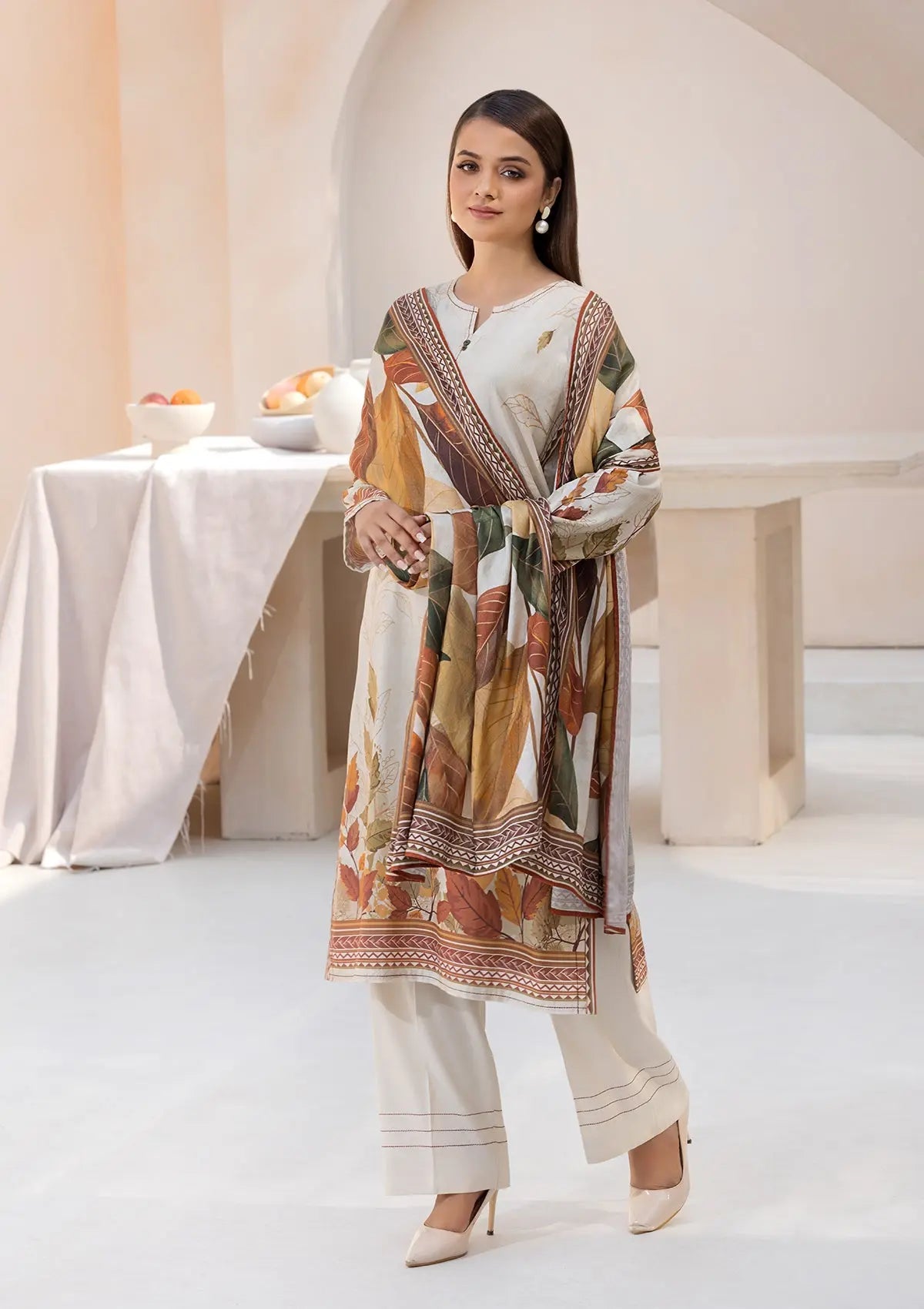Printed Linen BT6545-SKN Bin Tayyab