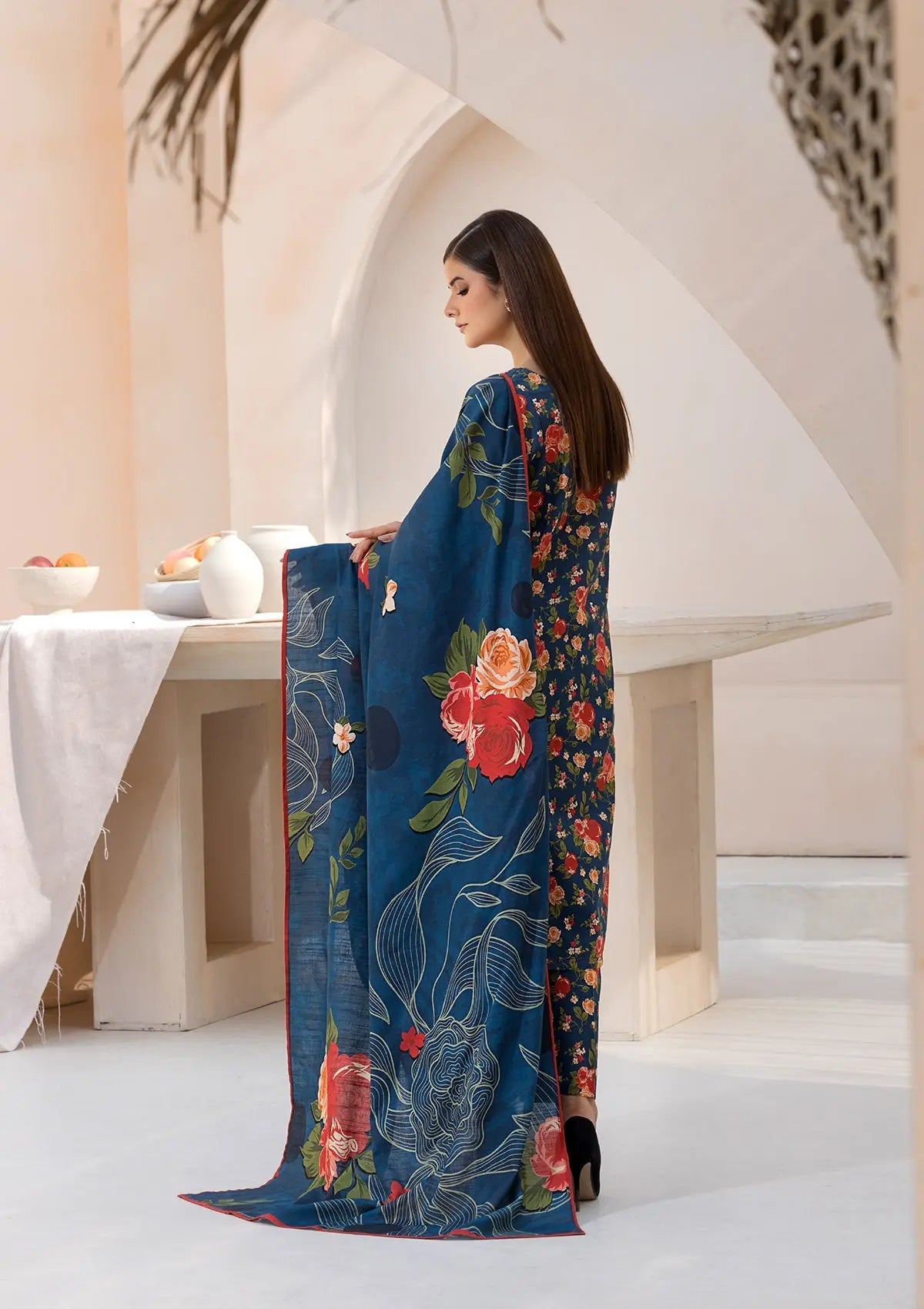 PRINTED KHADDAR BT6526-REBL-47 Bin Tayyab