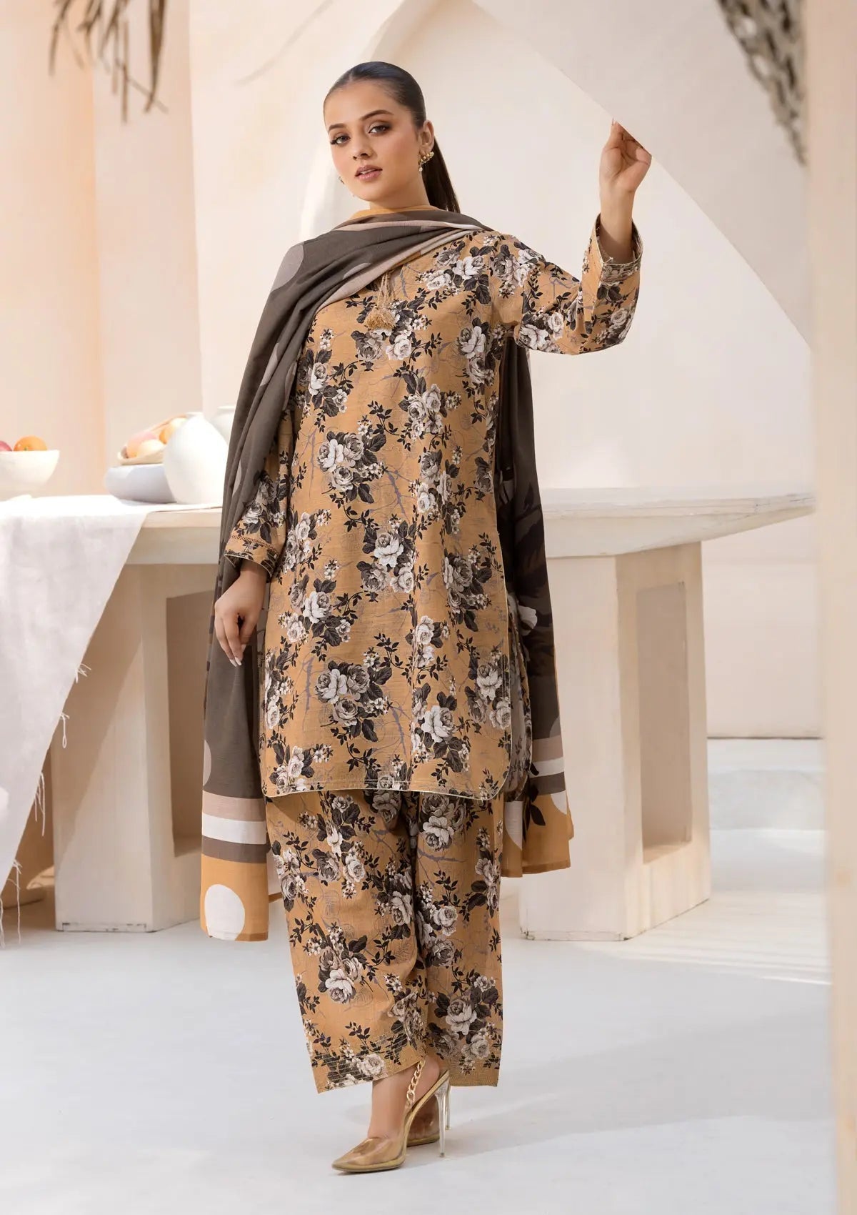 PRINTED KHADDAR BT6526-CPR-47 Bin Tayyab