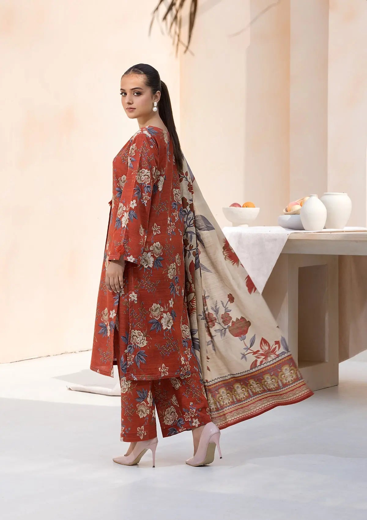 Printed Khaddar BT6544-RST Bin Tayyab
