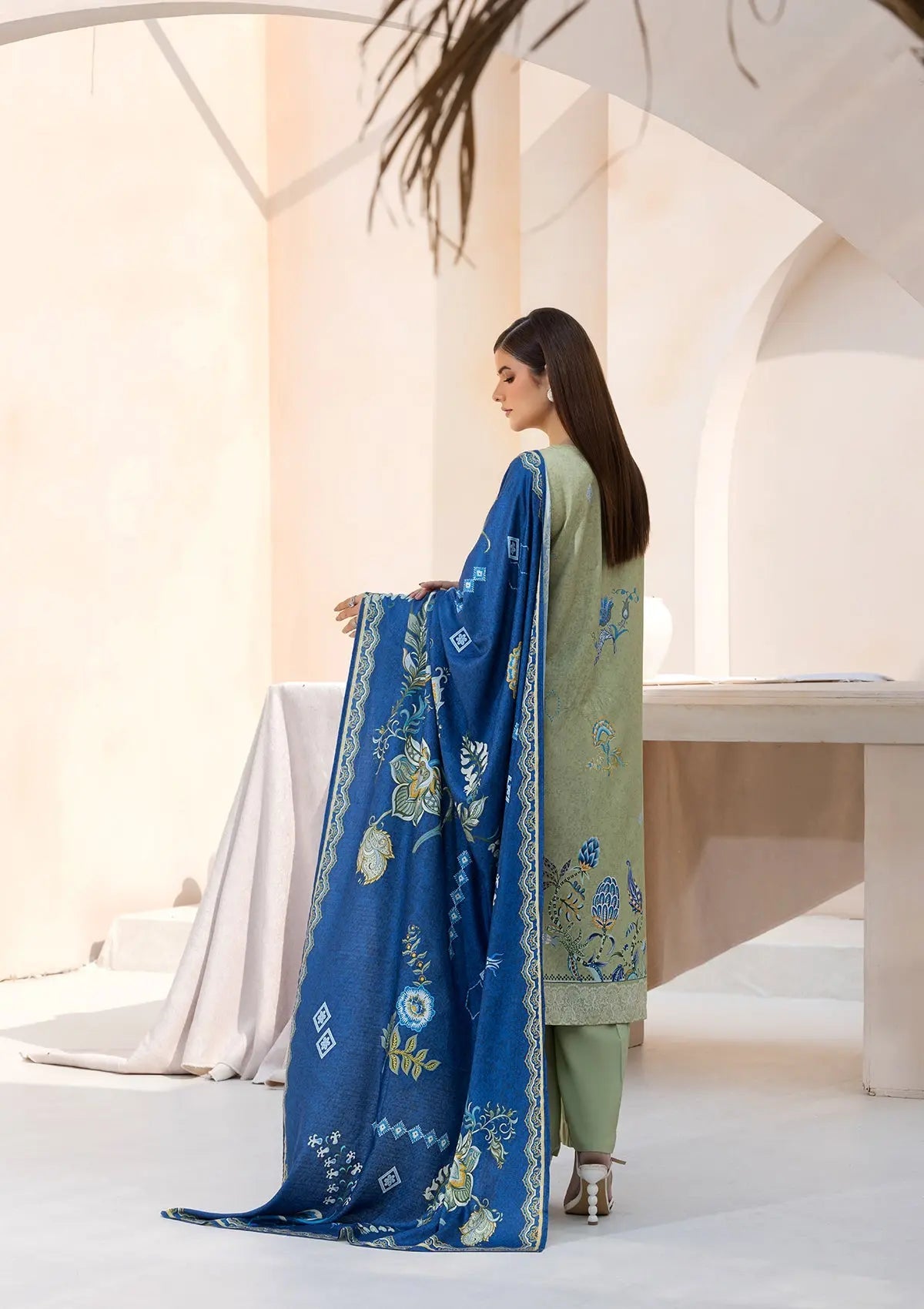 Printed Linen BT6545-PST Bin Tayyab