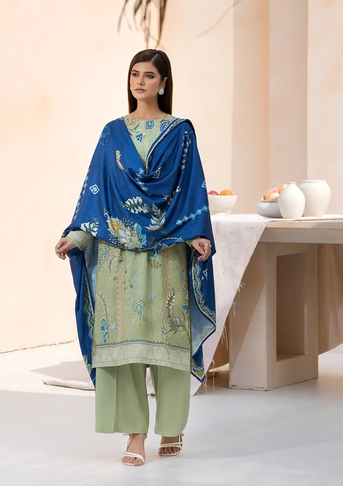 Printed Linen BT6545-PST Bin Tayyab