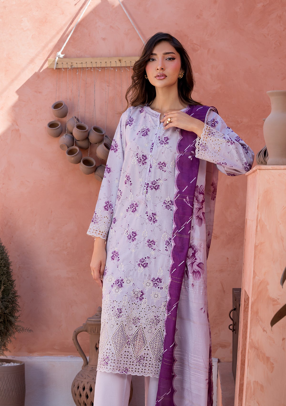 PRINTED CHICKENKARI LAWN BT006697-LPR