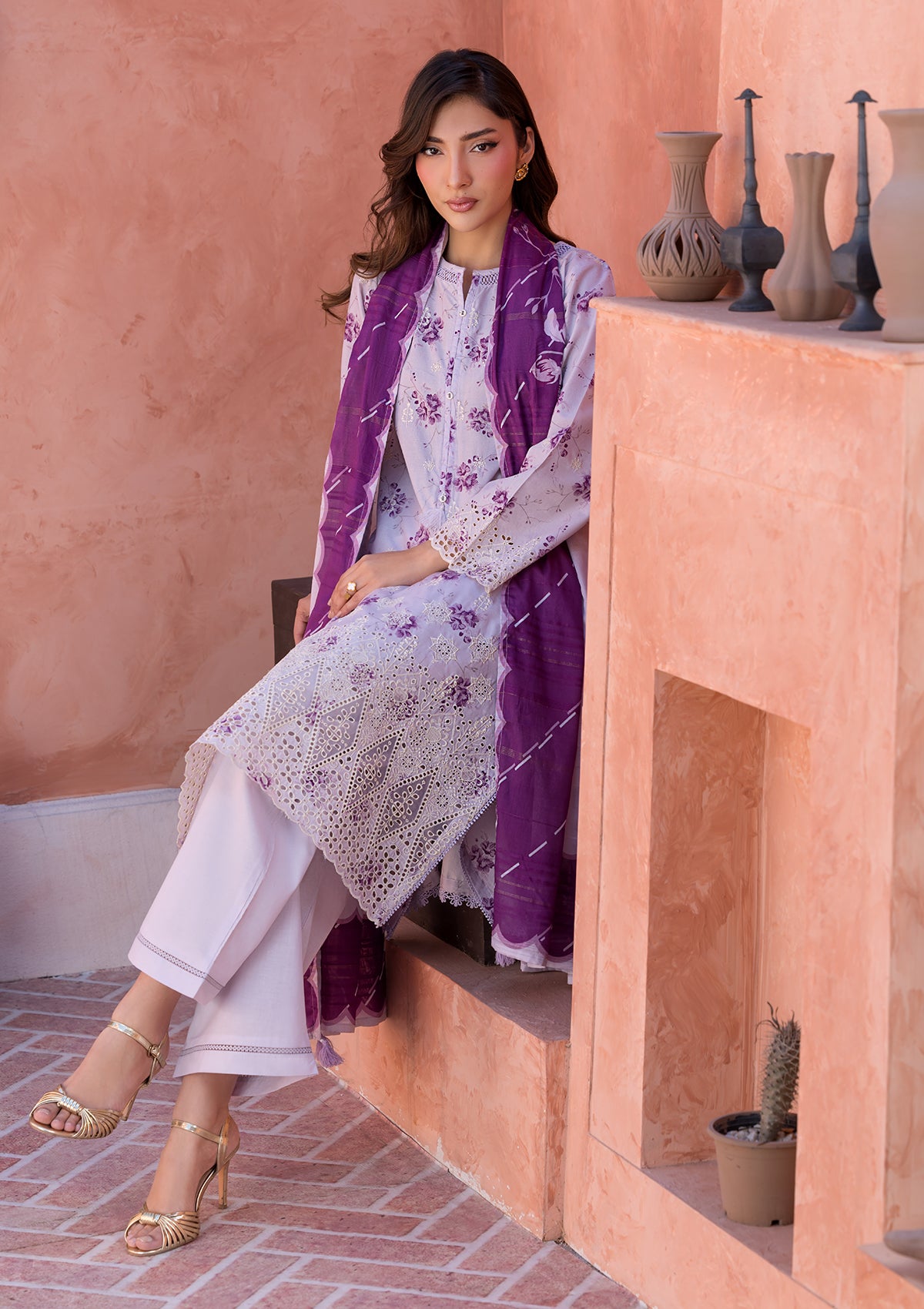 PRINTED CHICKENKARI LAWN BT006697-LPR