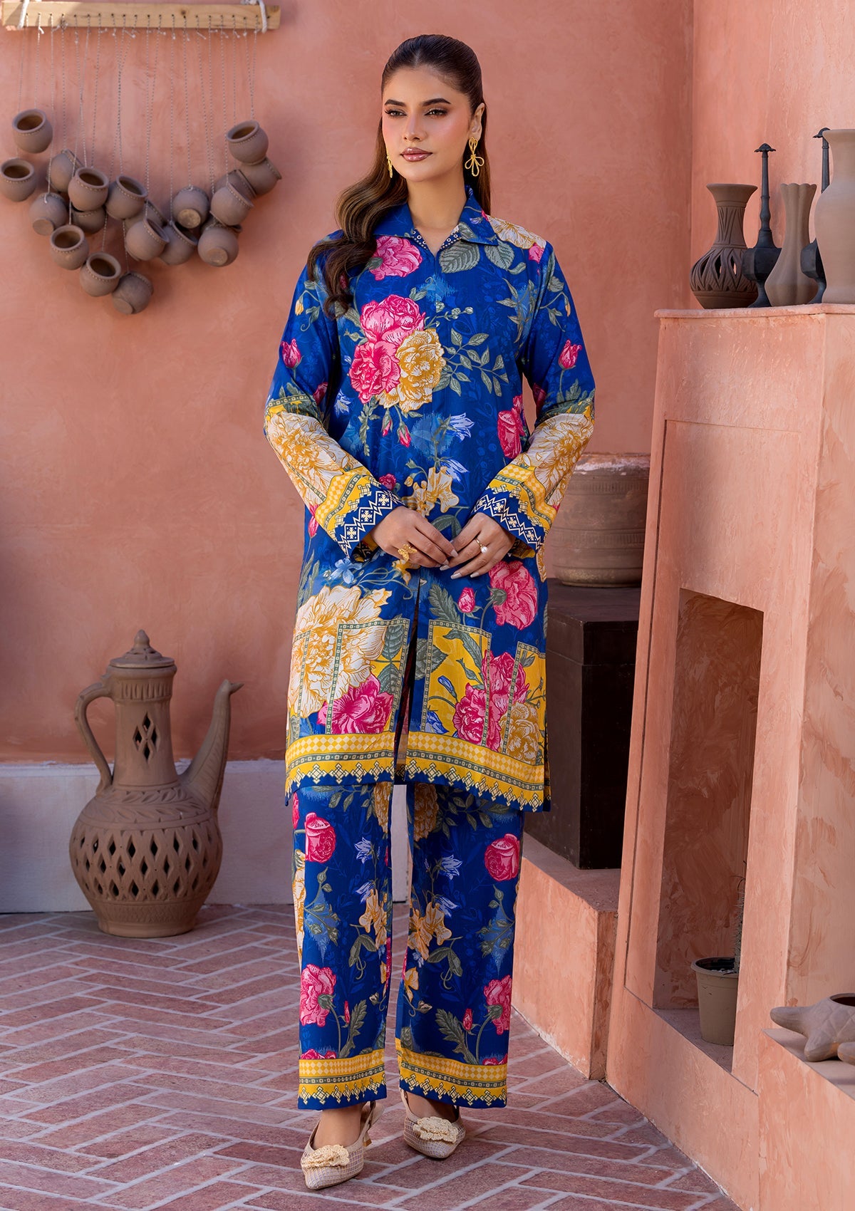 PRINTED VISCOSE LAWN BT006685-DBL