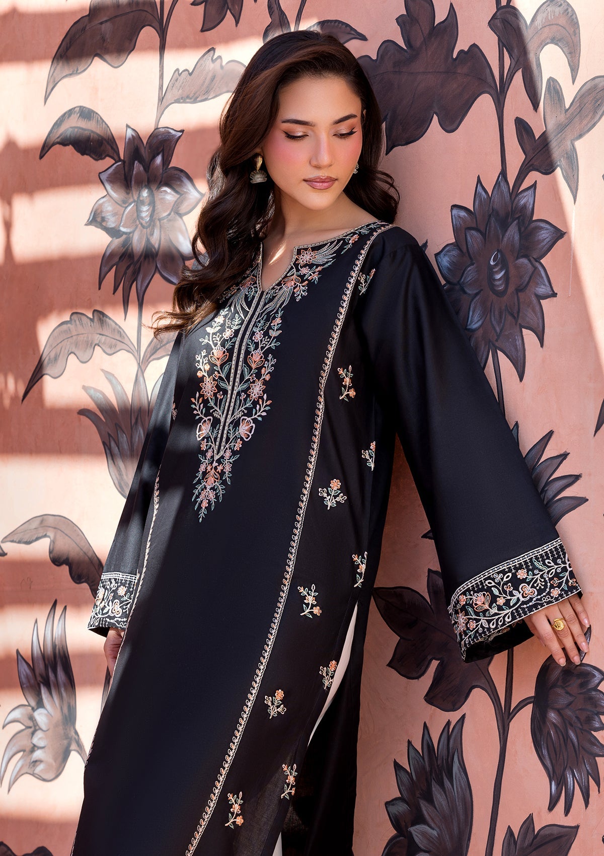 EMBROIDERED COTTON BT006686-BLK