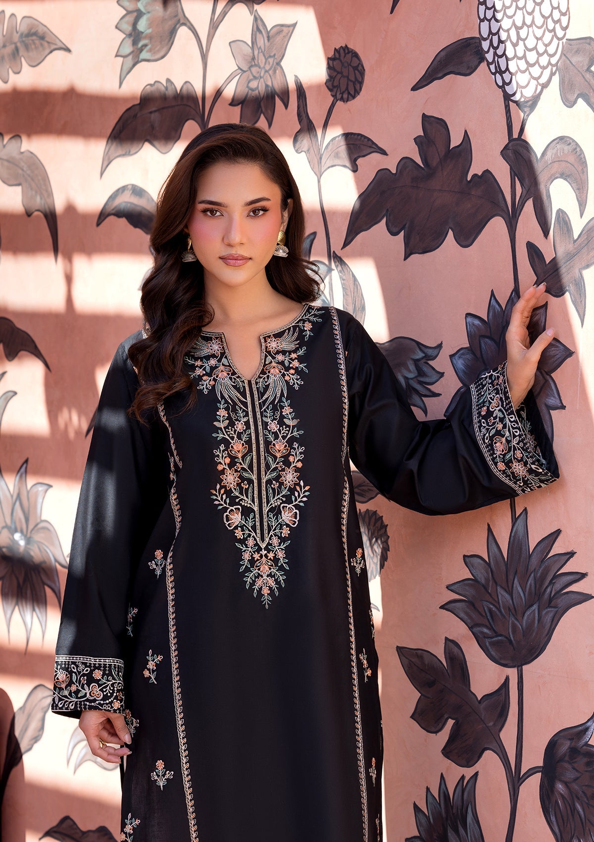 EMBROIDERED COTTON BT006686-BLK