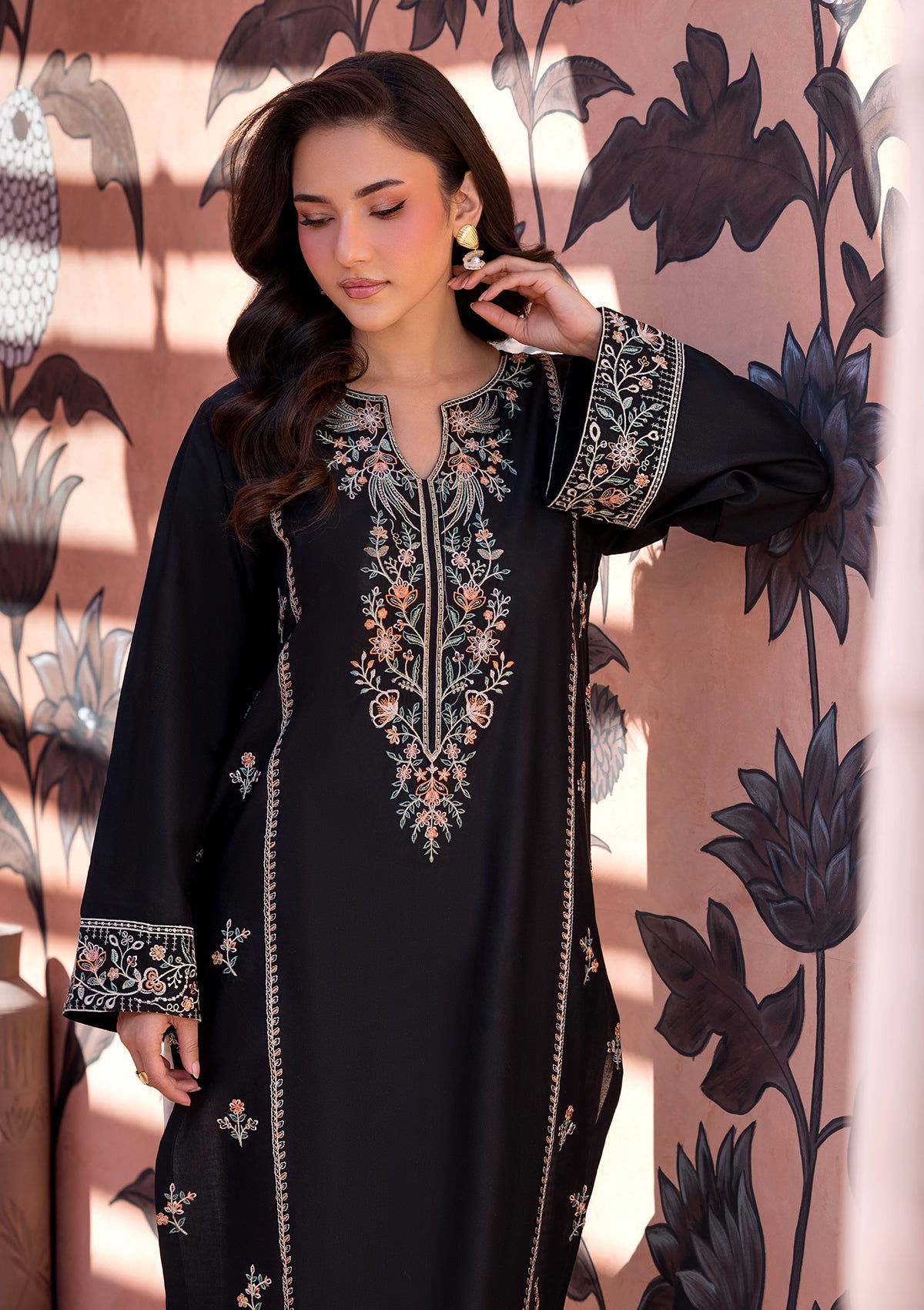 EMBROIDERED COTTON BT006686-BLK