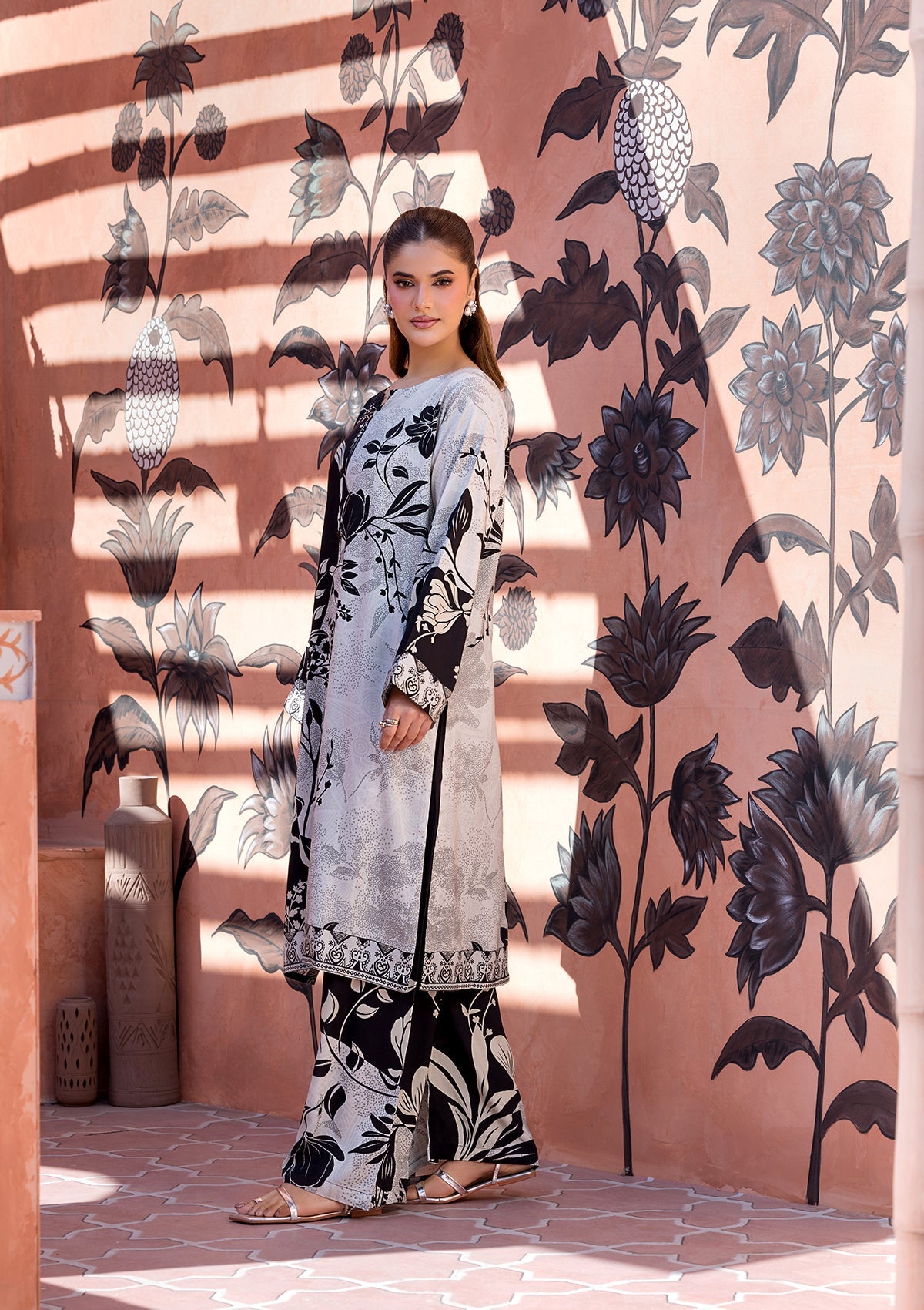PRINTED VISCOSE LAWN BT006685-BWI