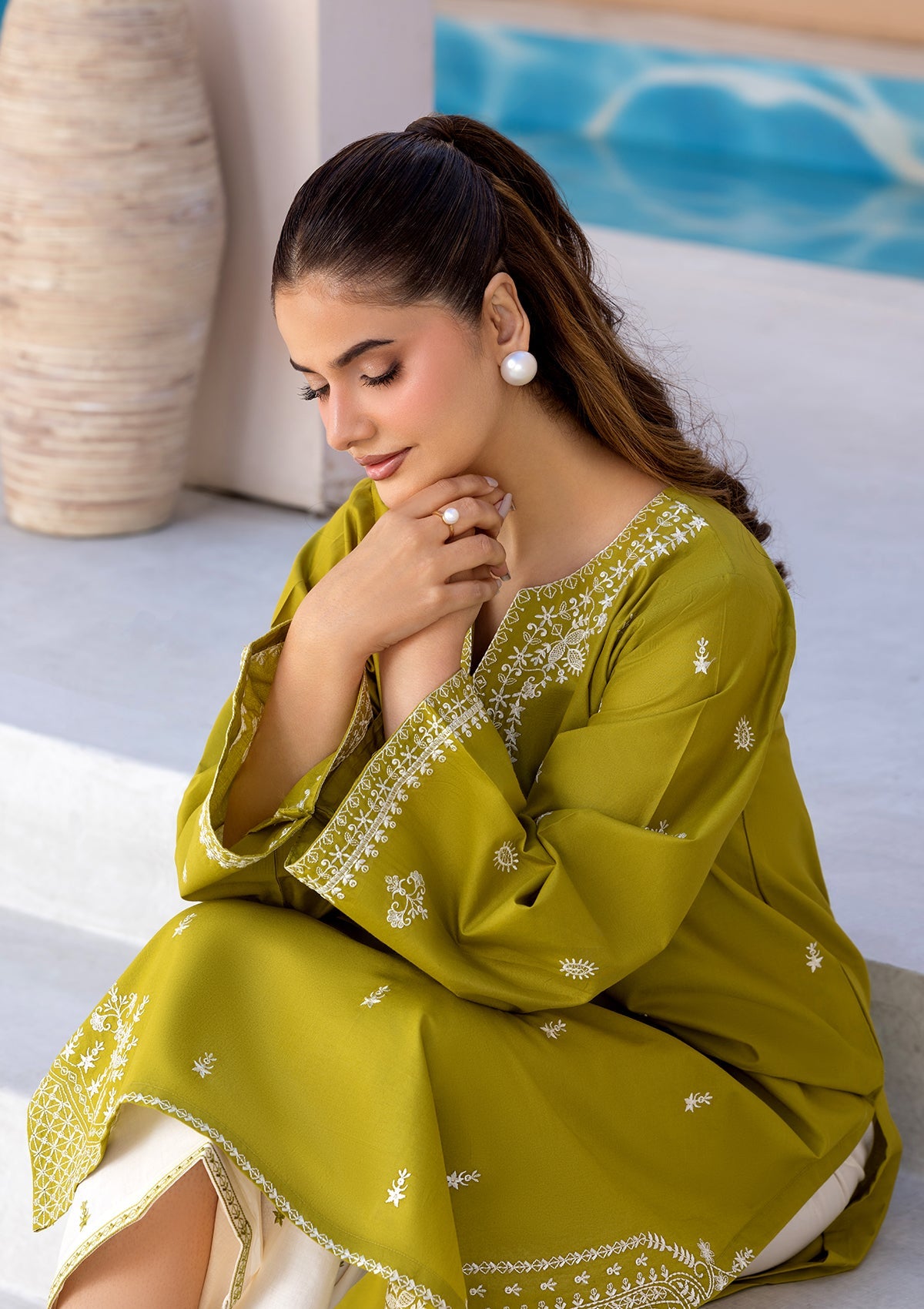 EMBROIDERED COTTON BT006686-LGR