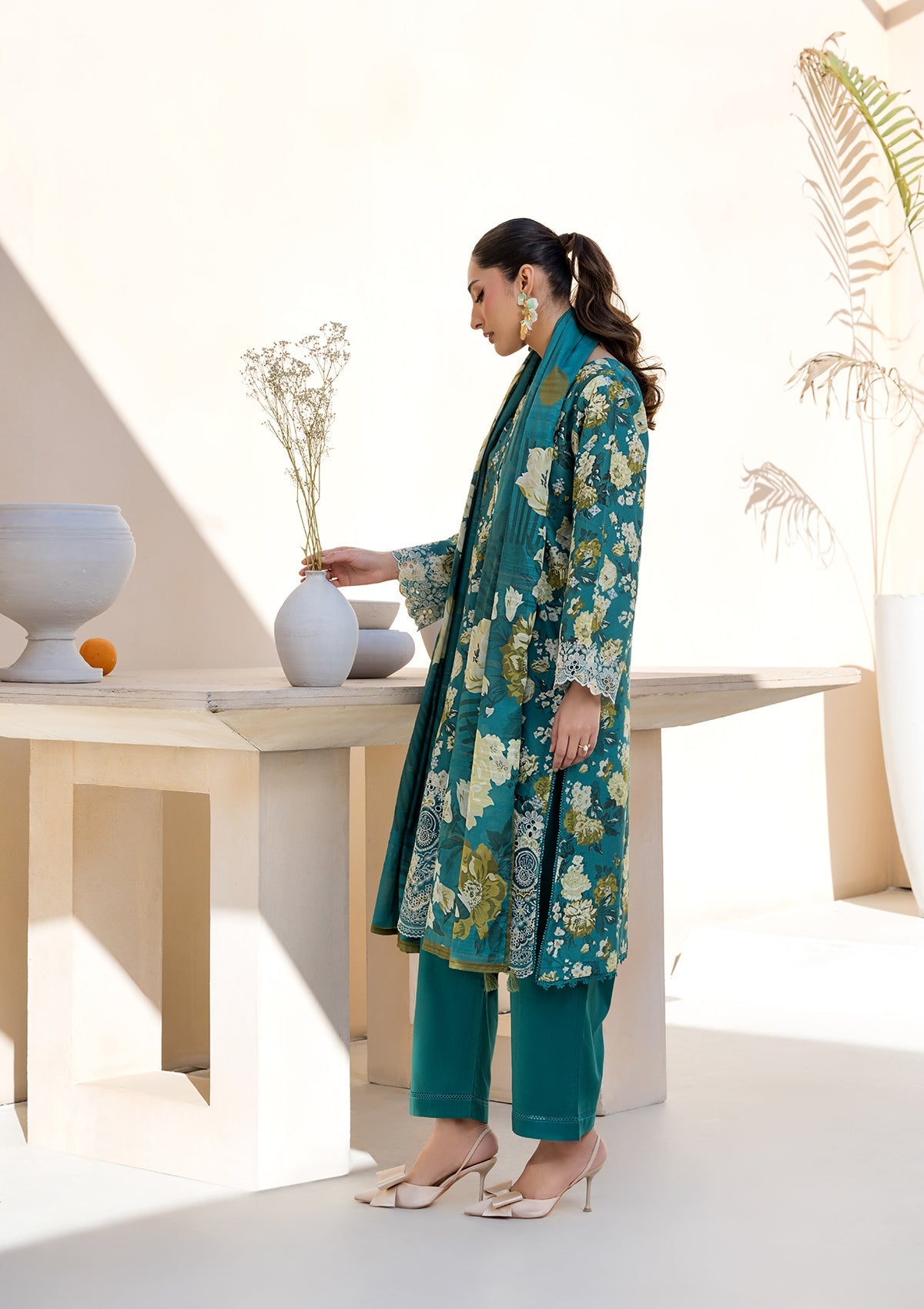 PRINTED CHICKENKARI LAWN BT006697-CGR