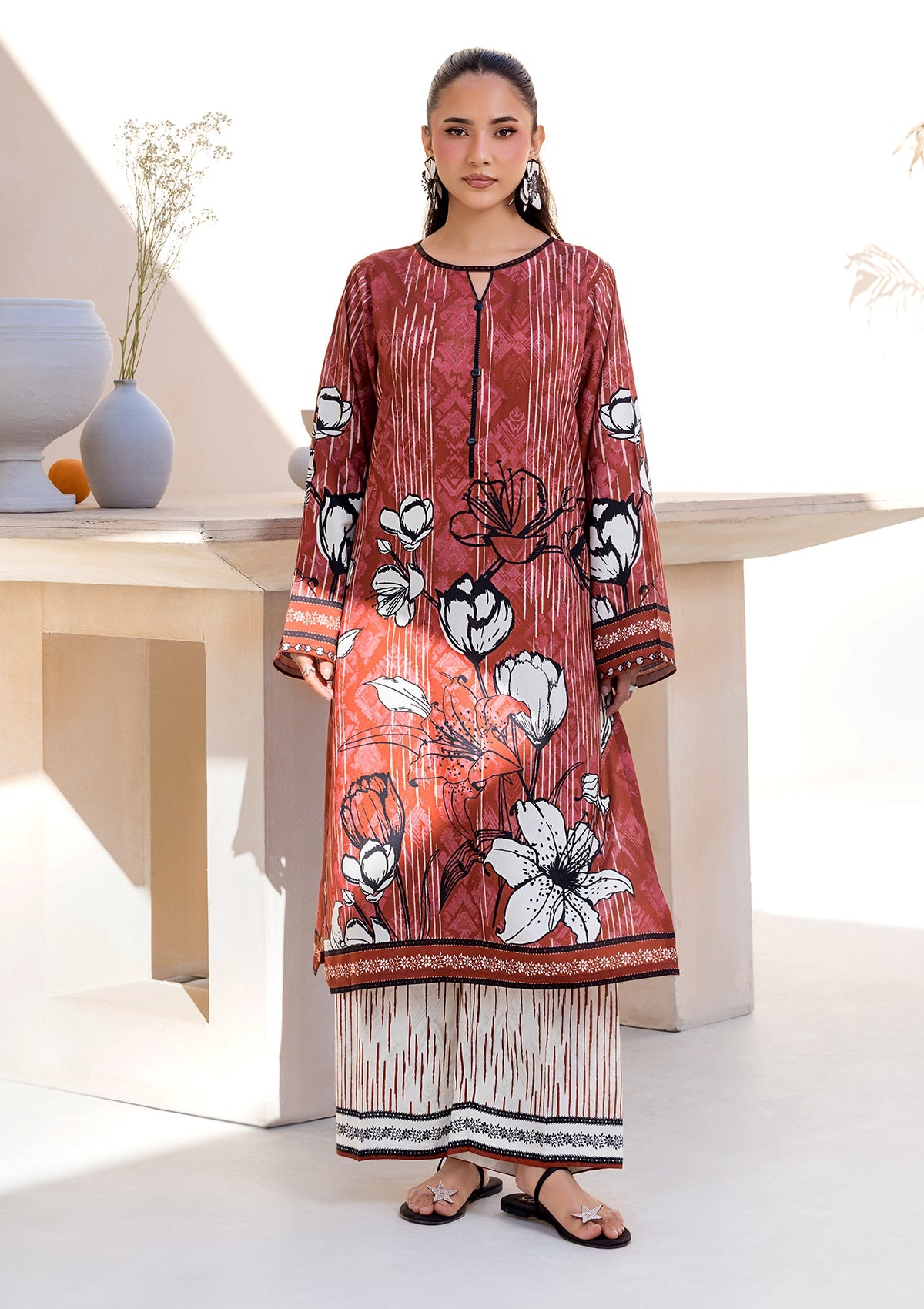 PRINTED VISCOSE LAWN BT006685-RST