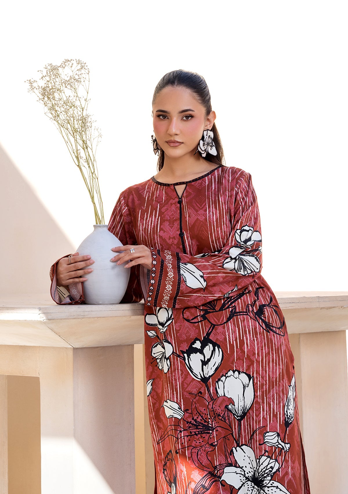 PRINTED VISCOSE LAWN BT006685-RST