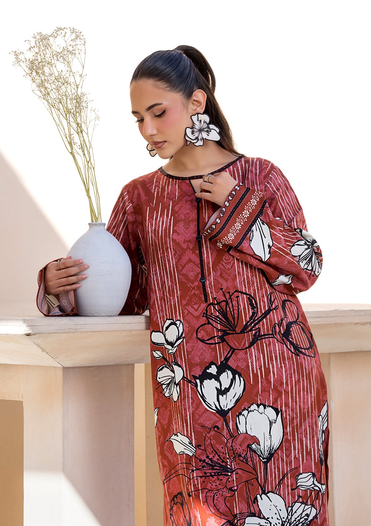 PRINTED VISCOSE LAWN BT006685-RST