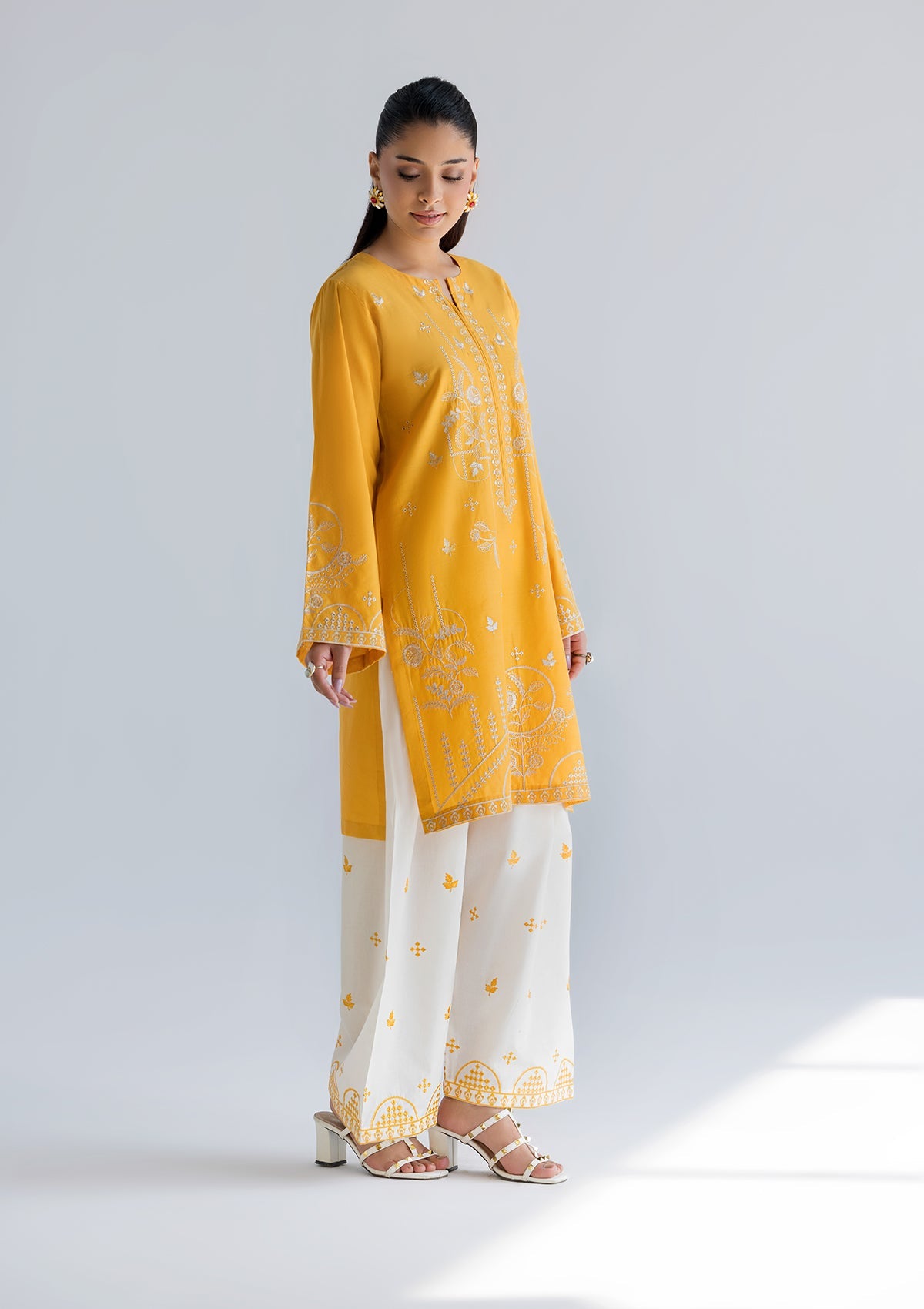 EMBROIDERED COTTON BT006686-YLW