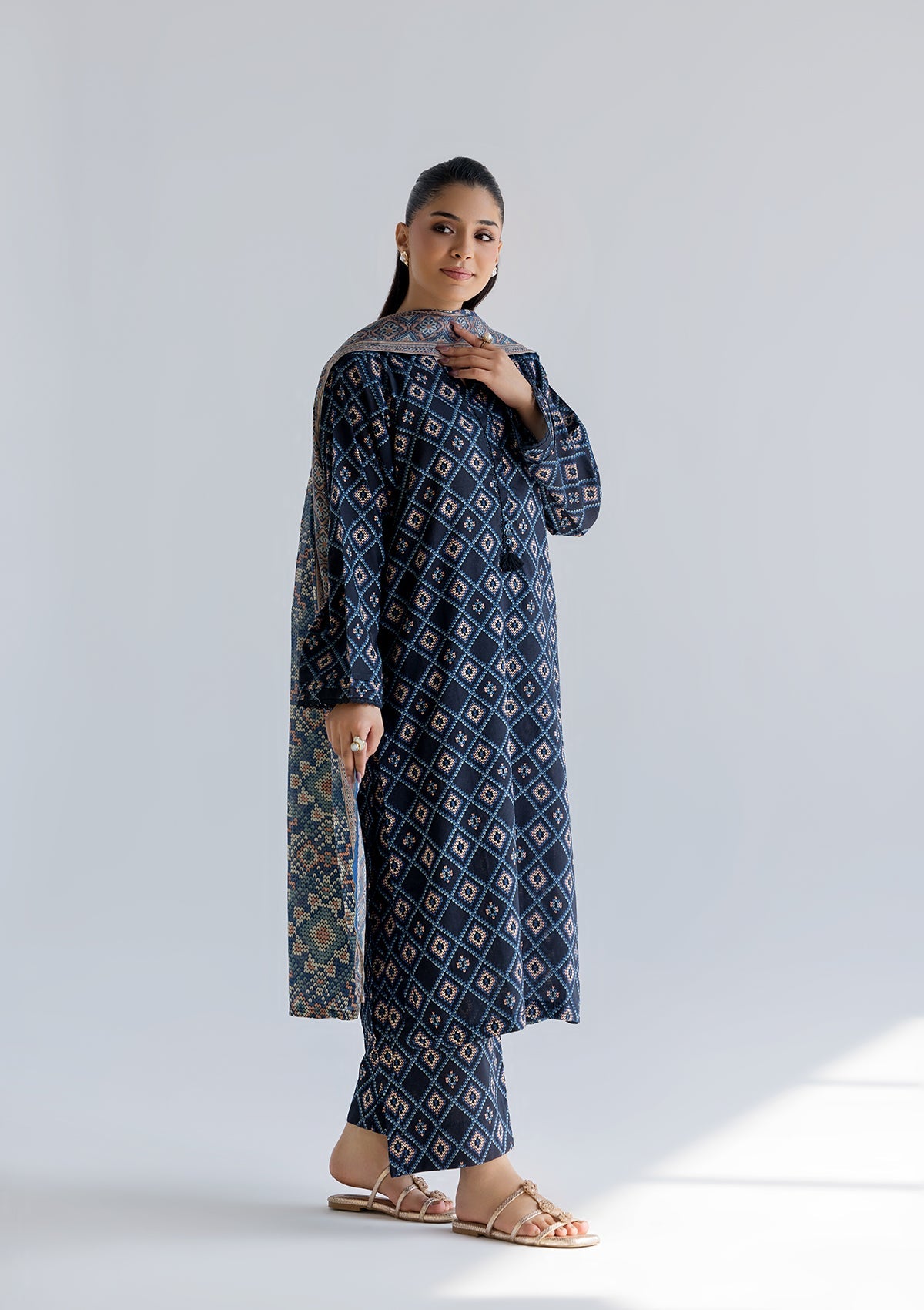 PRINTED LAWN BT006760-DBL