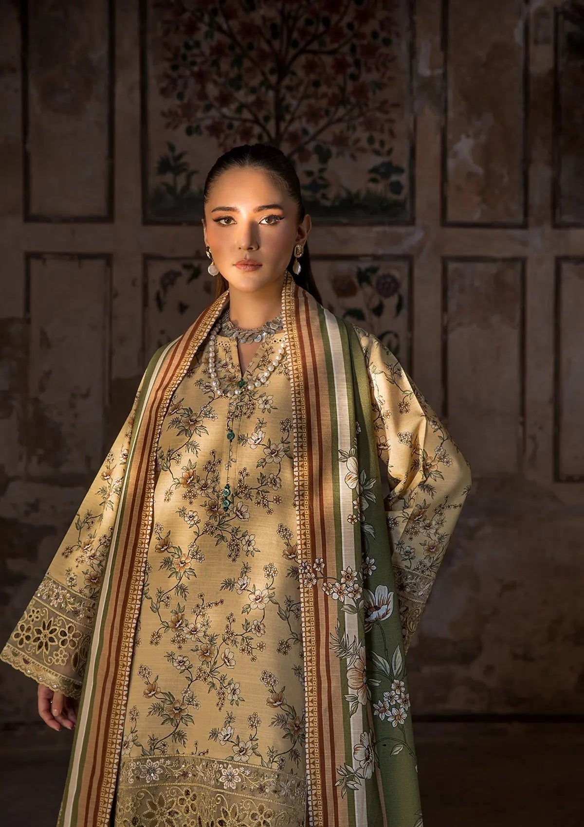 EMBROIDERED KHADDAR BT6513-LLM Bin Tayyab
