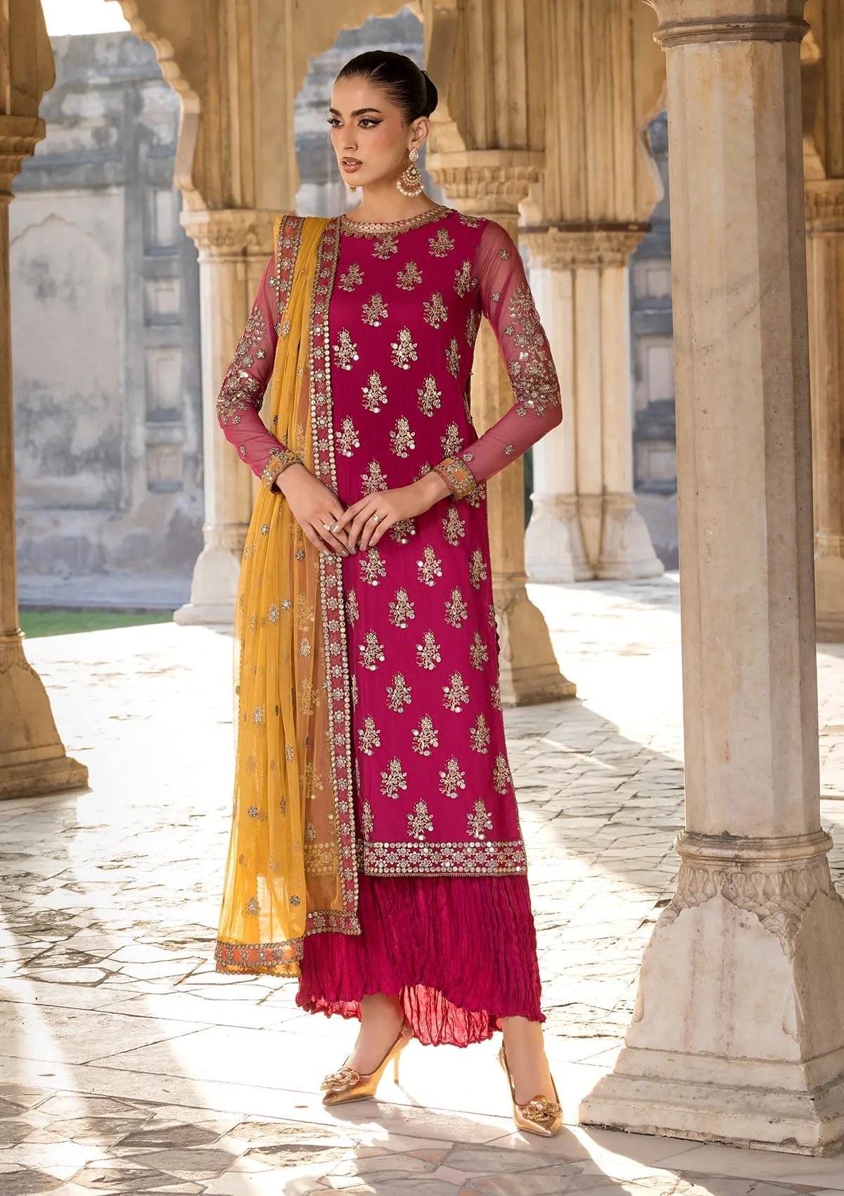EMBROIDERED NET BT-6572 Bin Tayyab