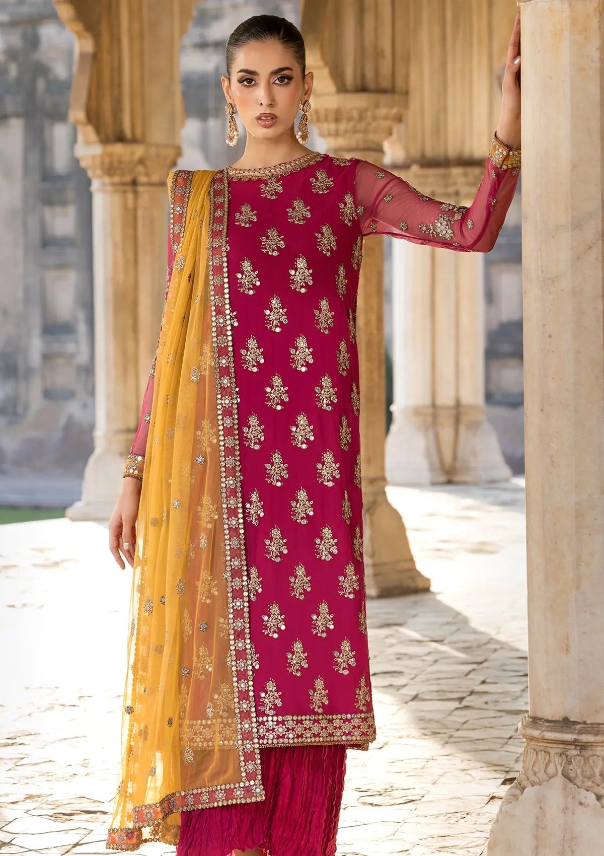 EMBROIDERED NET BT-6572 Bin Tayyab