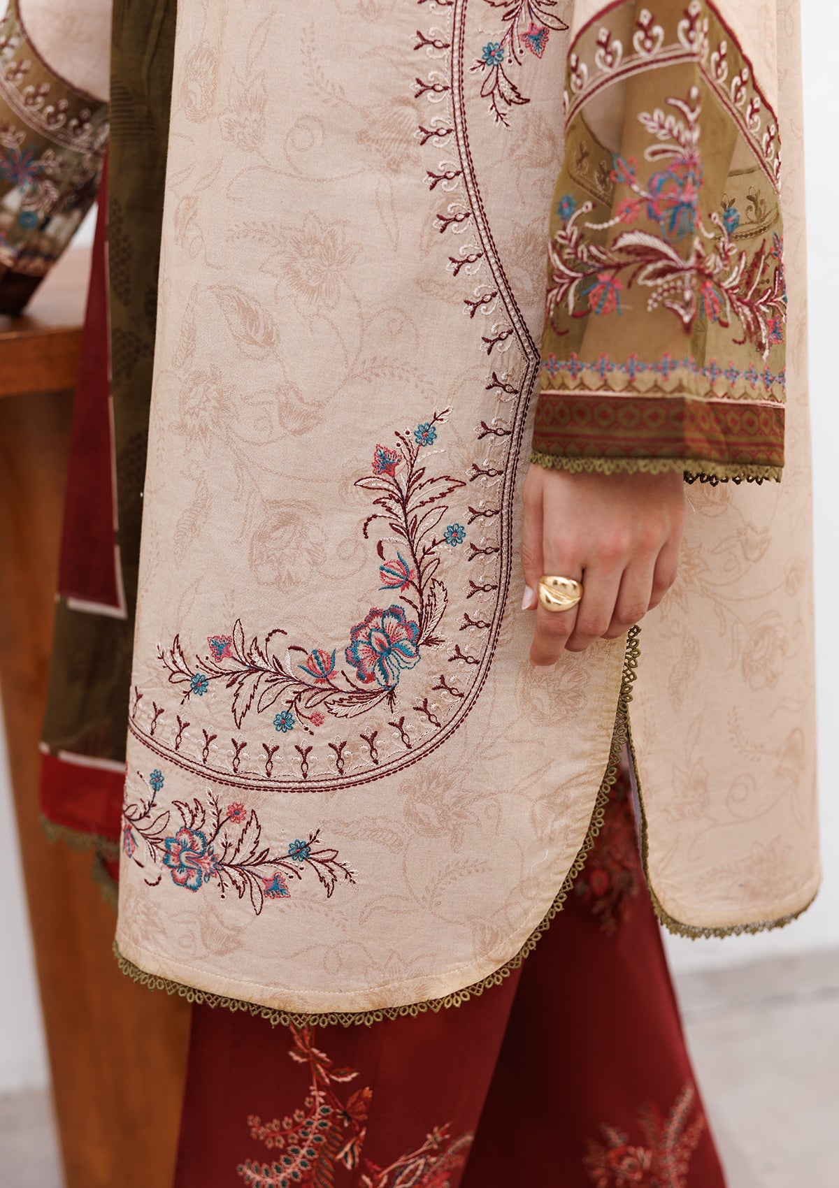 PRINTED EMB LAWN BT006821-LBR