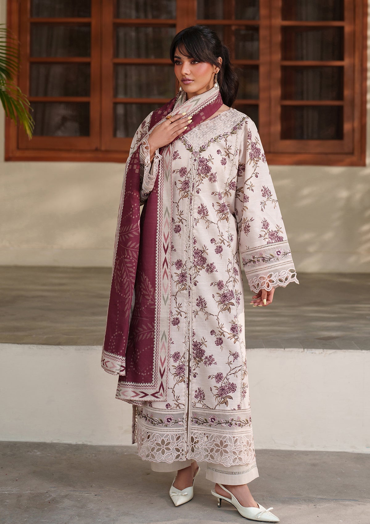 Embroidered Khaddar BT6565-SKPR Bin Tayyab
