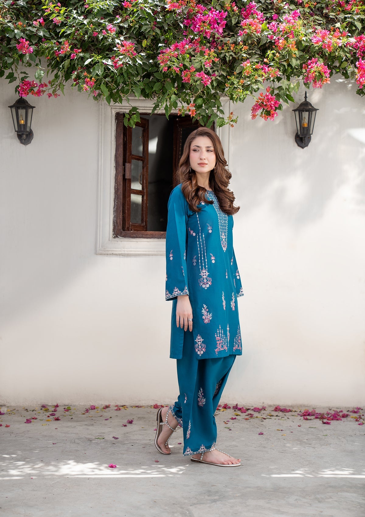 EMBROIDERED COTTON BT006831-BLU