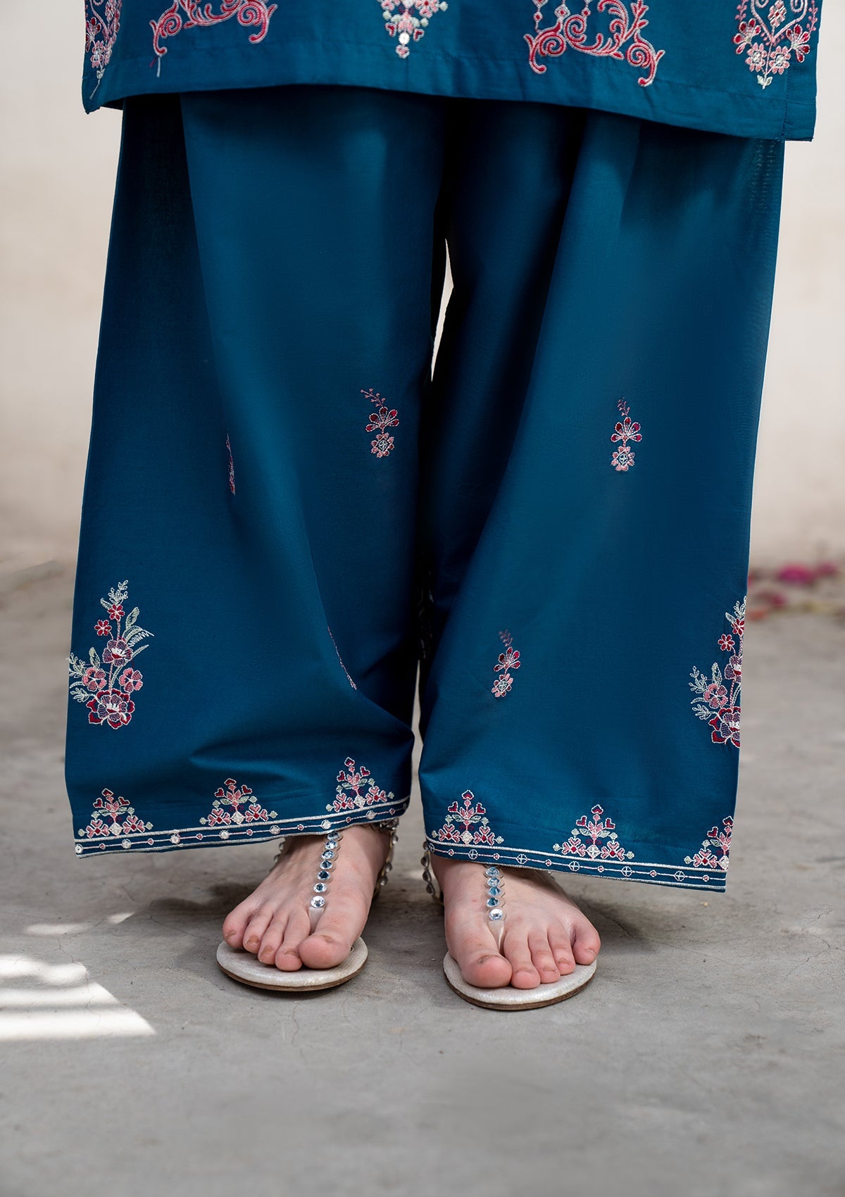 EMBROIDERED COTTON BT006831-BLU