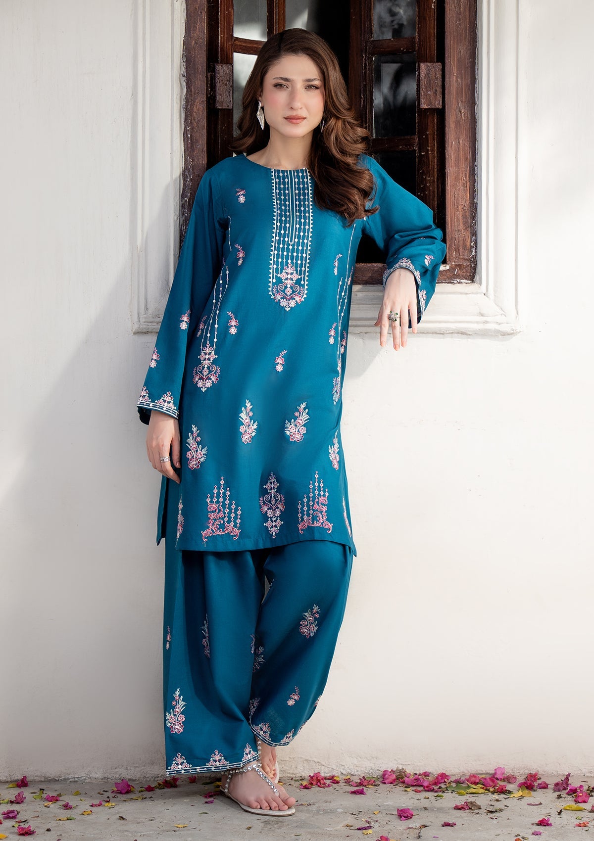 EMBROIDERED COTTON BT006831-BLU