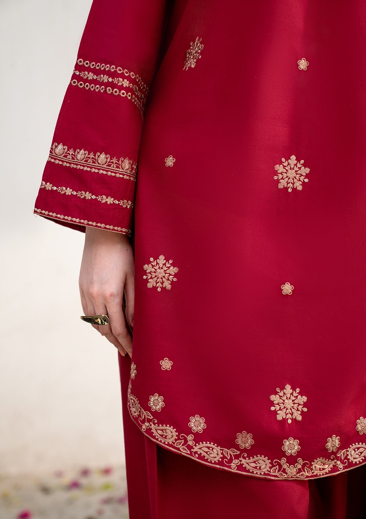 EMBROIDERED COTTON BT006831-MRN