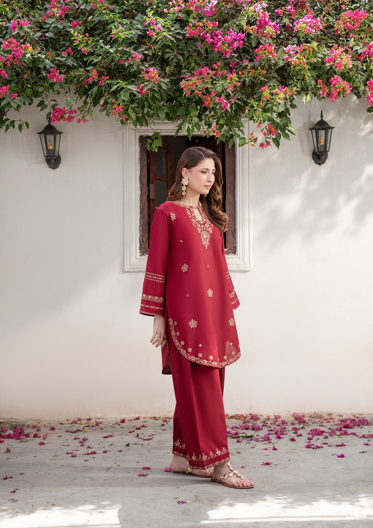 EMBROIDERED COTTON BT006831-MRN