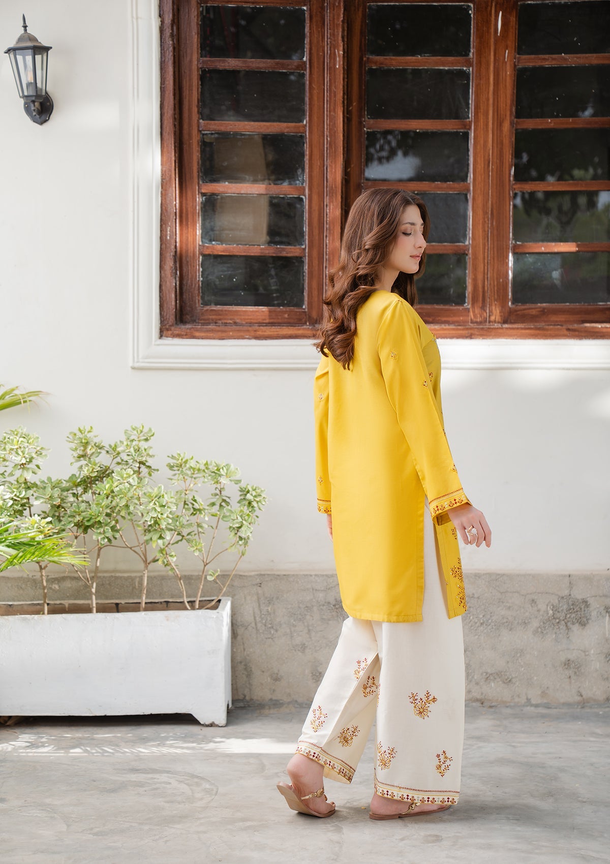 EMBROIDERED COTTON BT006749-YLW