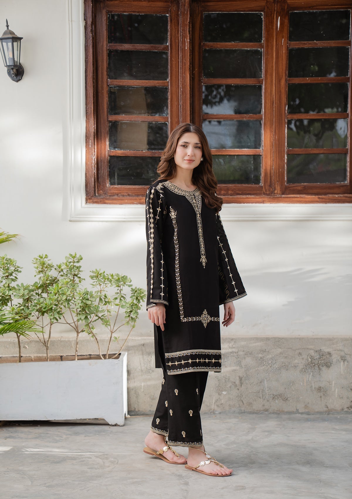EMBROIDERED COTTON BT006832-BLK