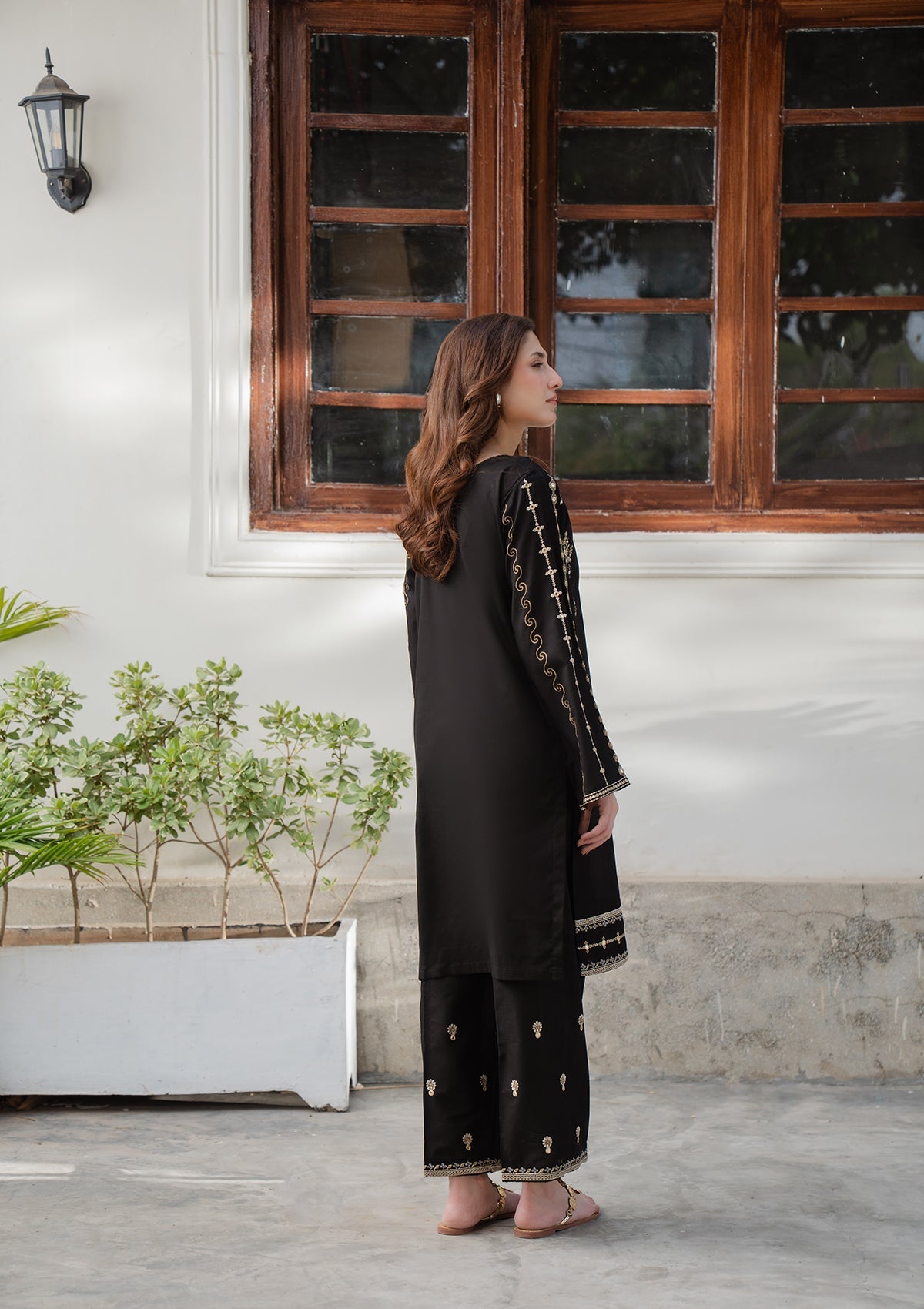 EMBROIDERED COTTON BT006832-BLK