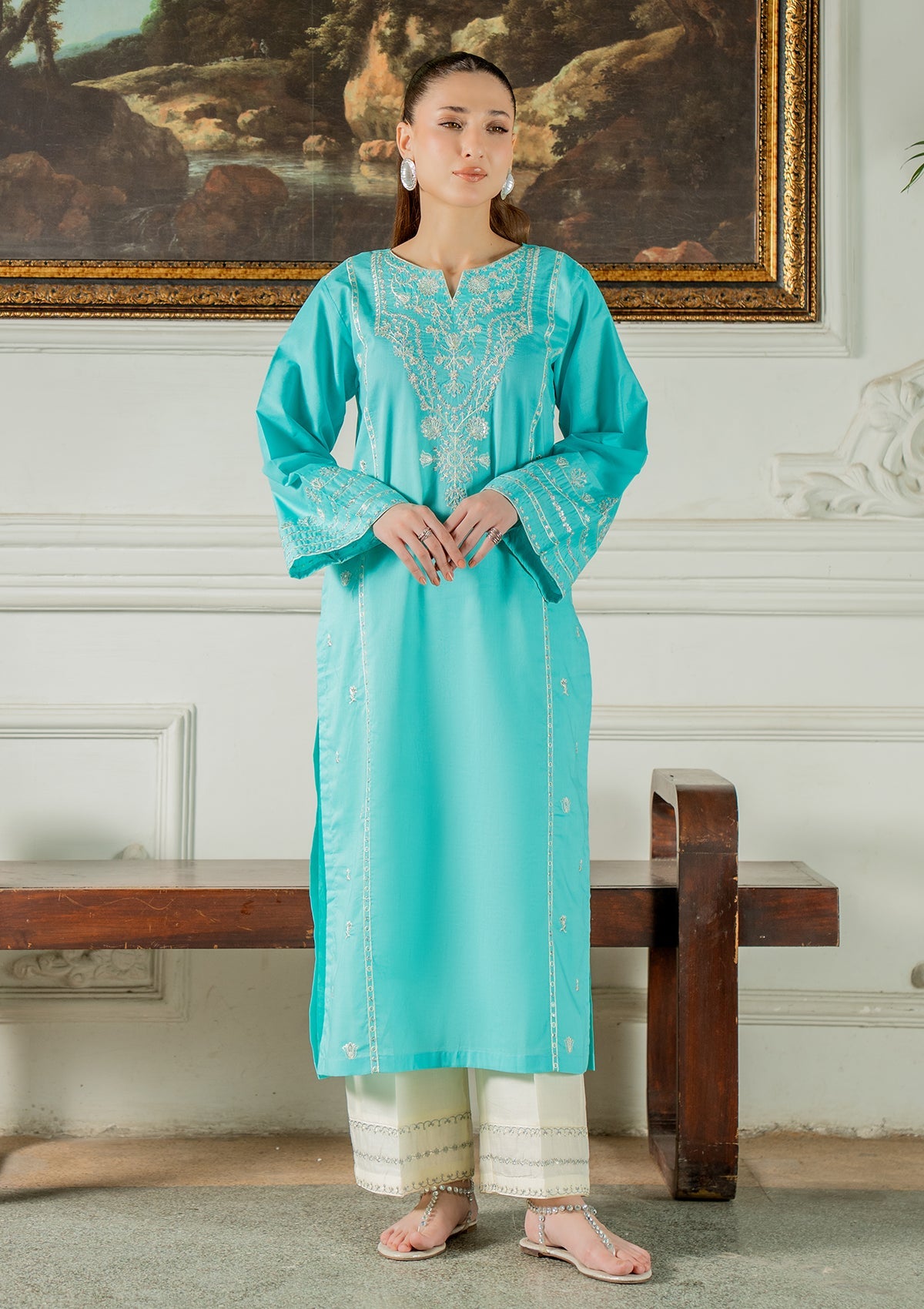 EMBROIDERED COTTON BT006749-FRO