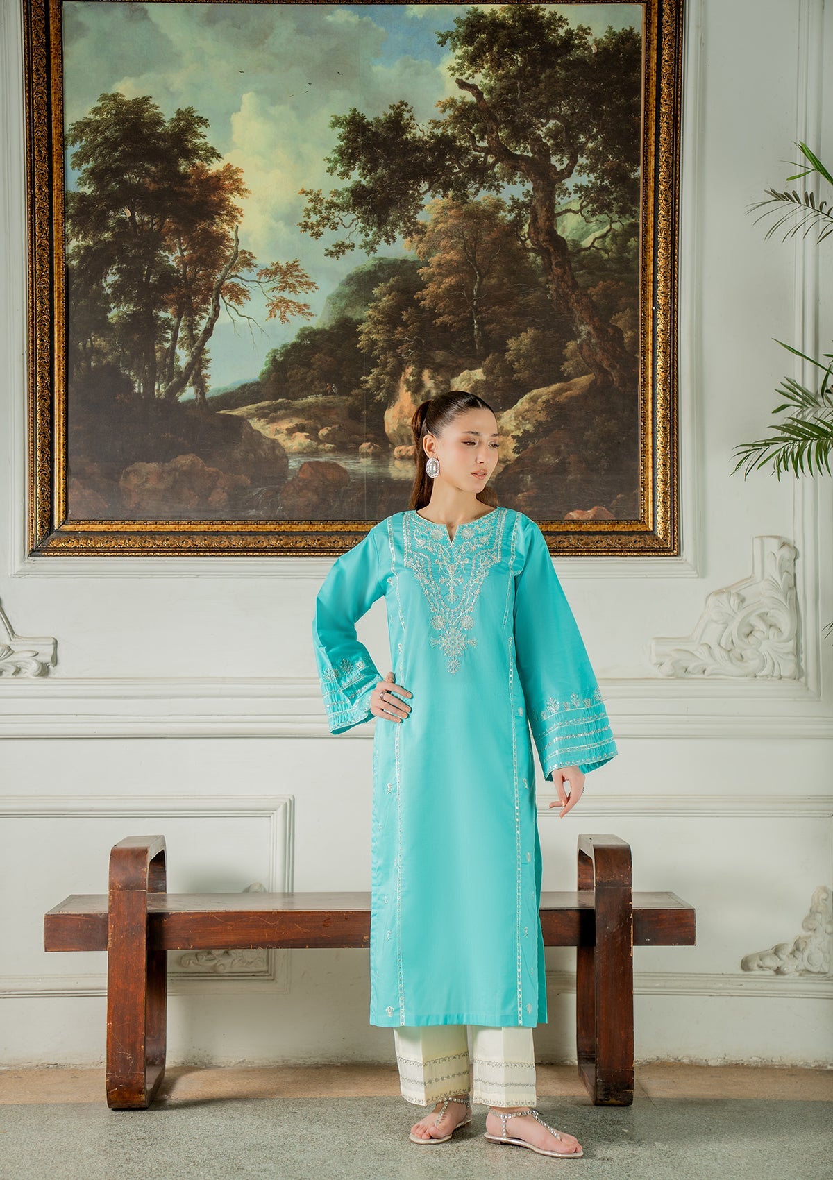 EMBROIDERED COTTON BT006749-FRO