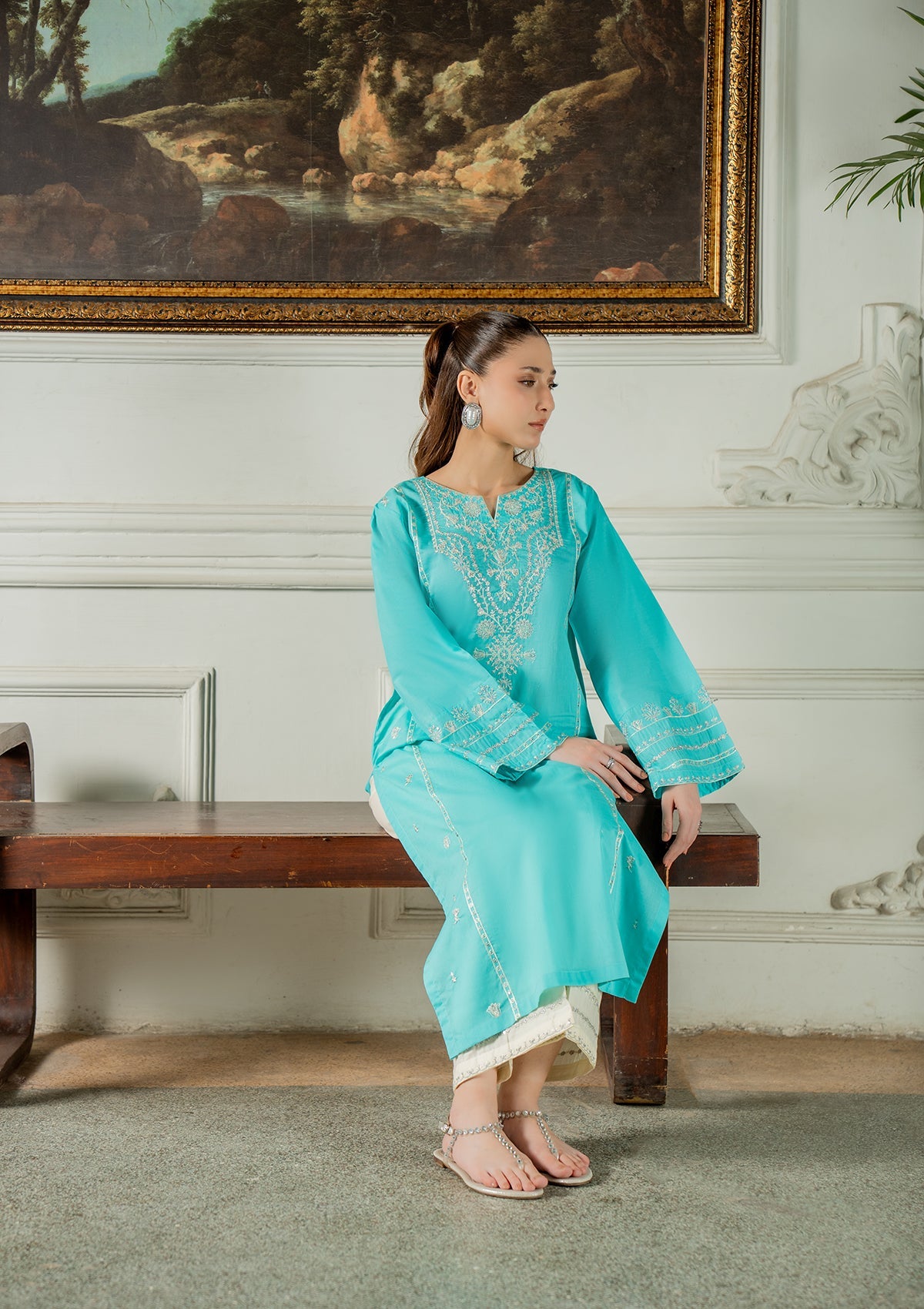 EMBROIDERED COTTON BT006749-FRO