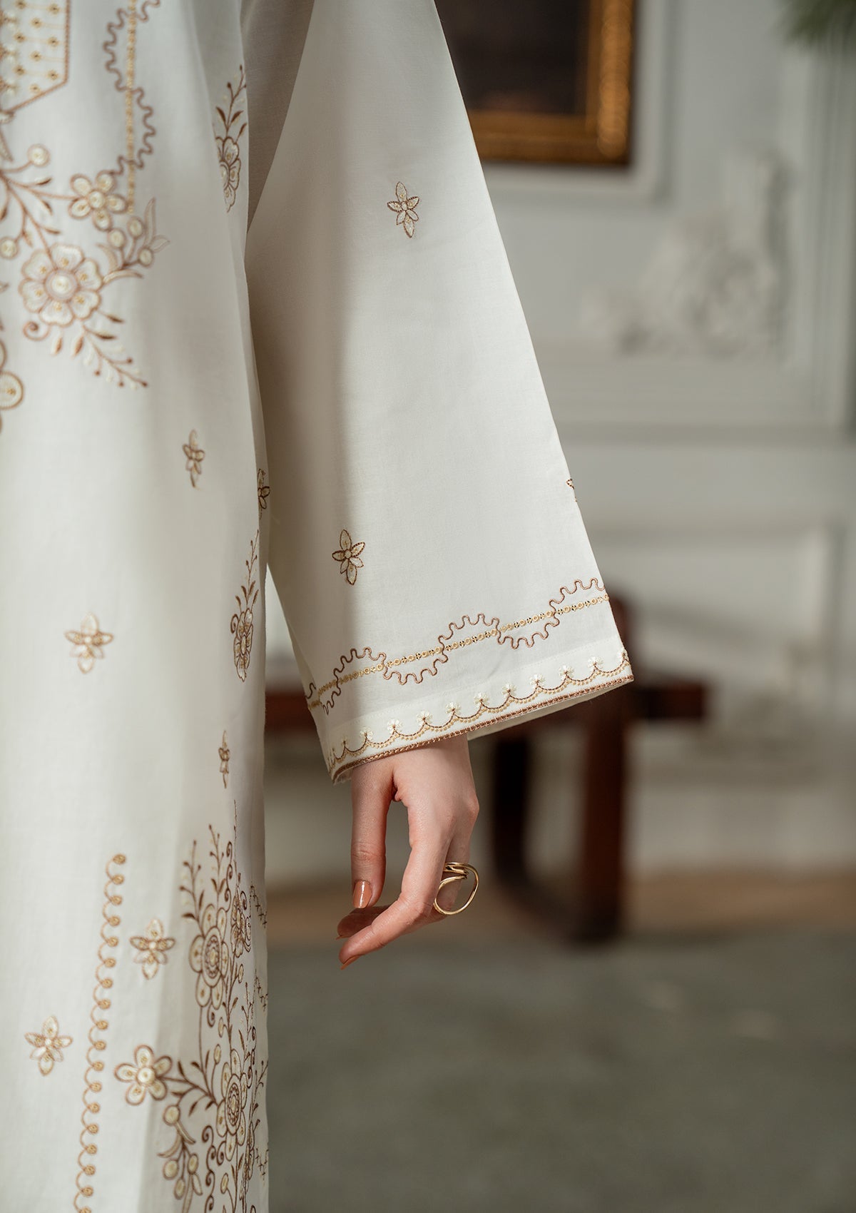 EMBROIDERED COTTON BT006831-WHI