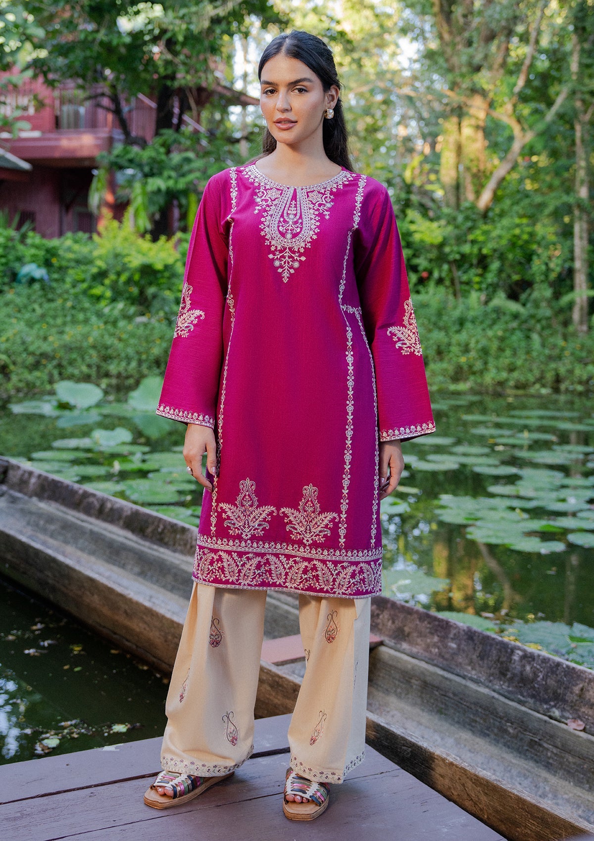 Embroidered Khaddar BT006931-MGT