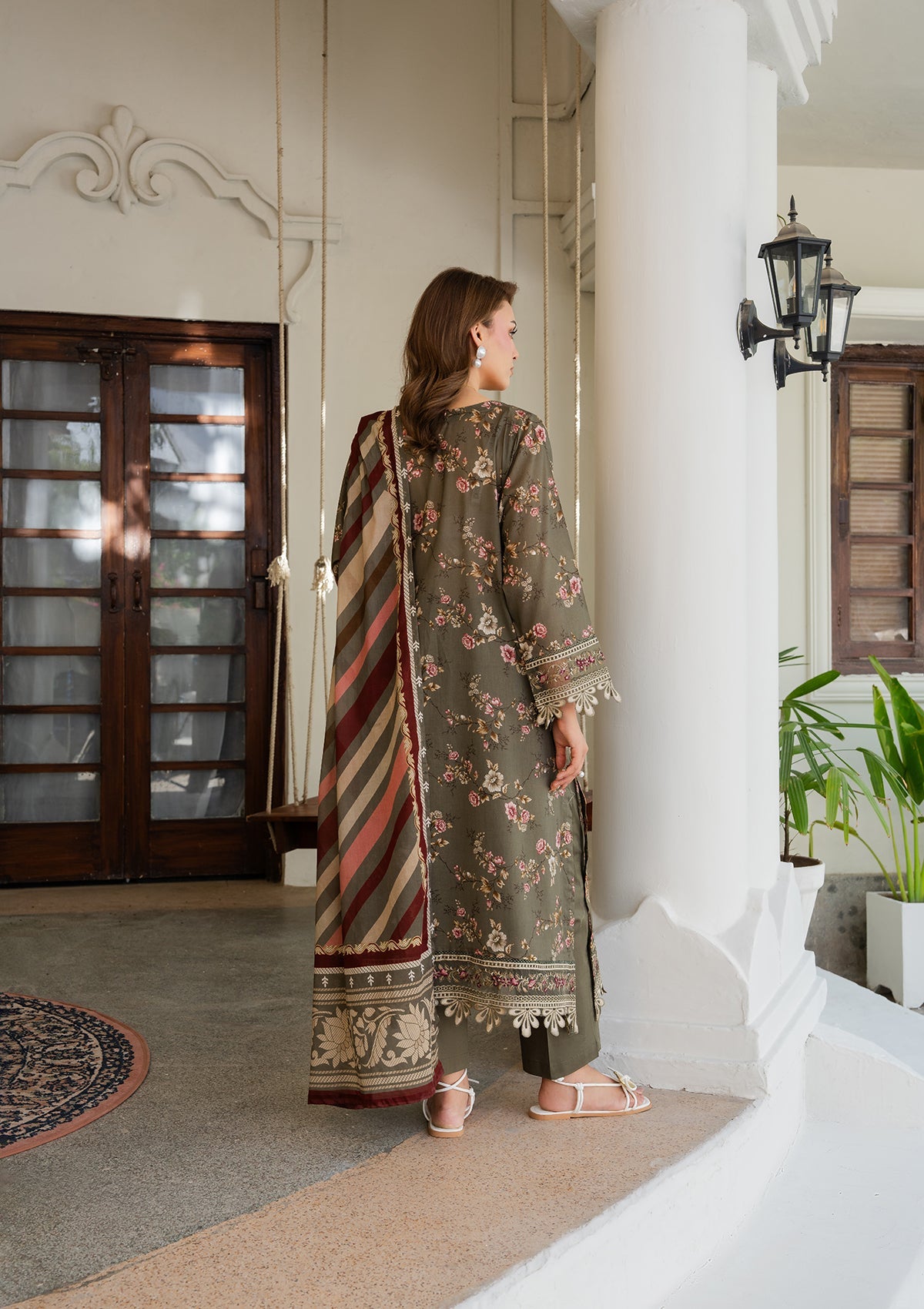 PRINTED EMBROIDERED Lawn BT006887-GRN