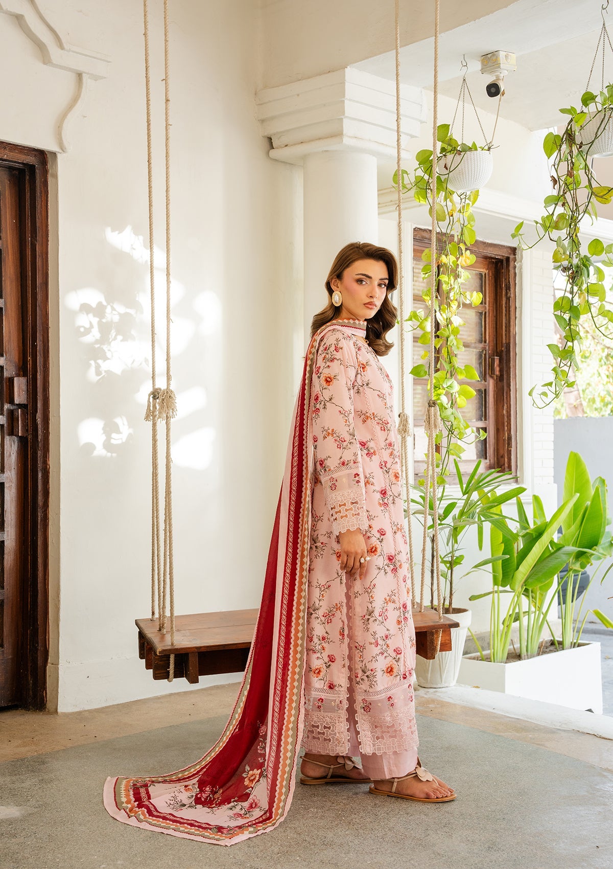 PRINTED EMBROIDERED Lawn BT006887-PNK