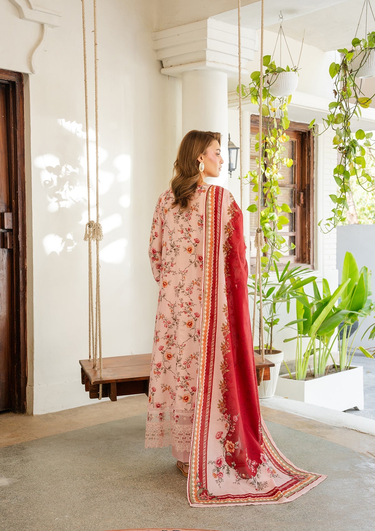 PRINTED EMBROIDERED Lawn BT006887-PNK